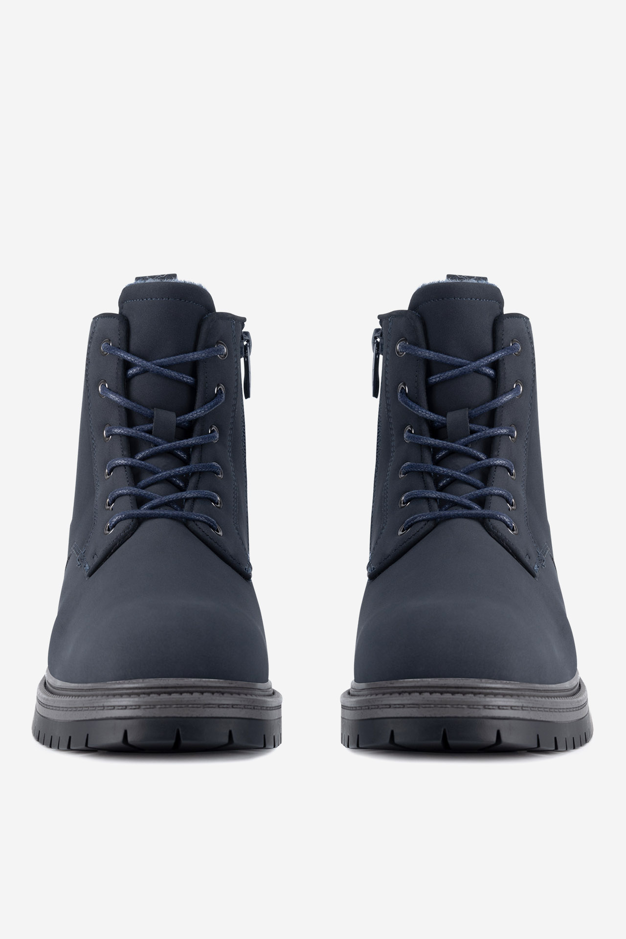 Gležnjarji z vezalkami Mornarsko modra