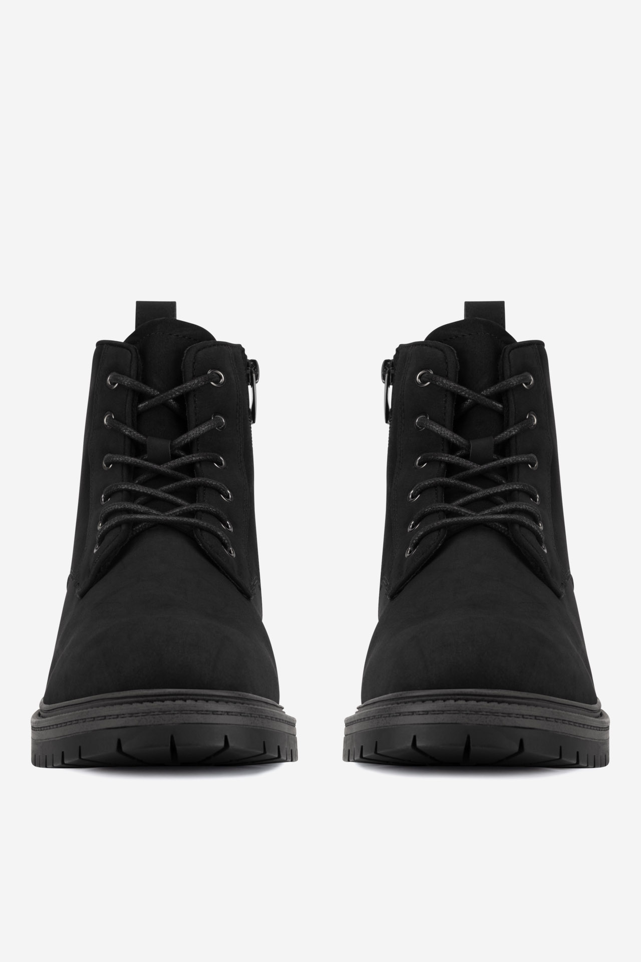 Gležnjarji z vezalkami Črna