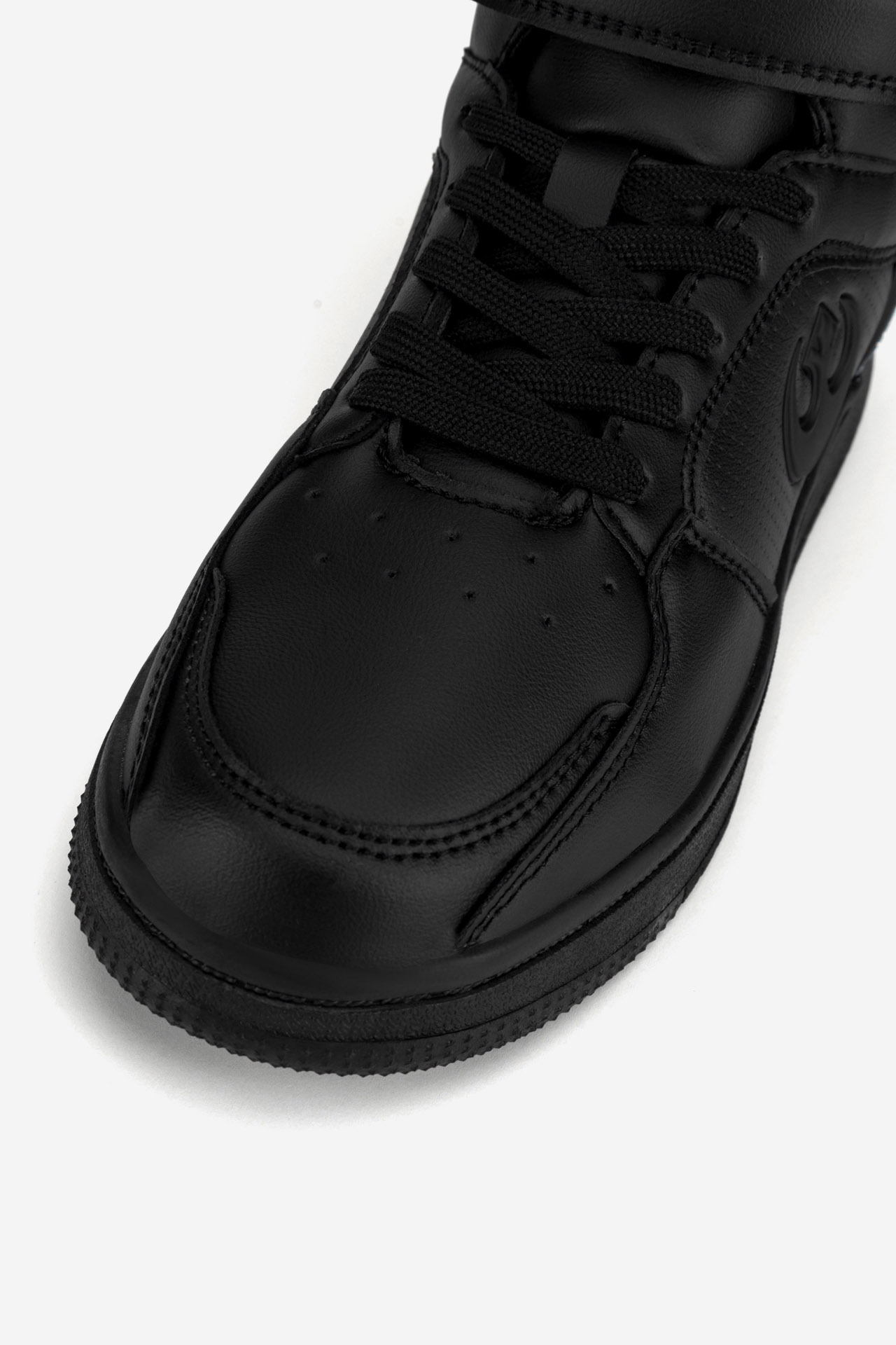 Šněrovací vyšší obuv ČERNÁ