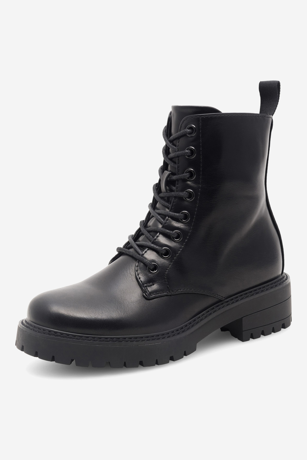 Šněrovací vyšší obuv ČERNÁ