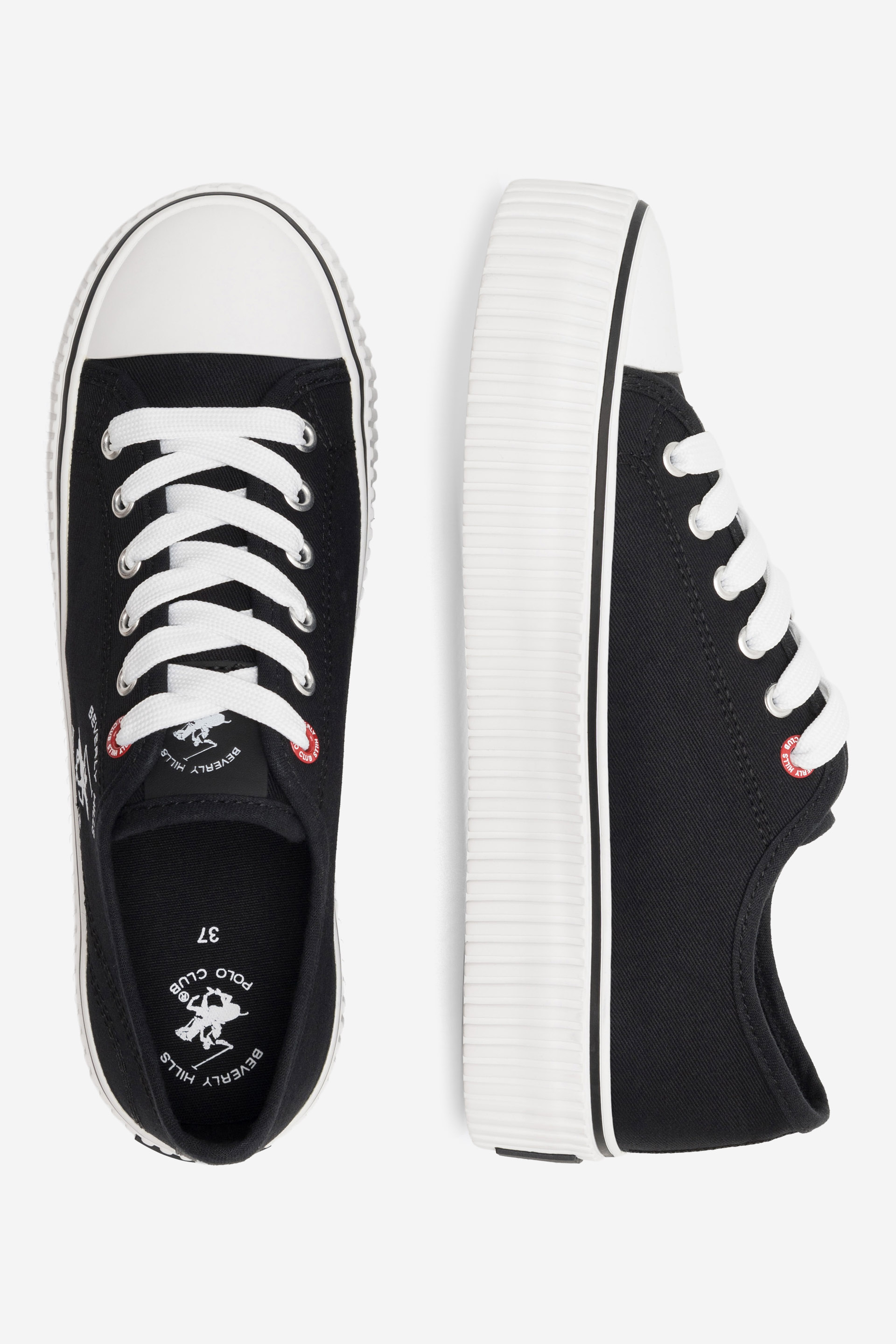 Platnene superge Črna