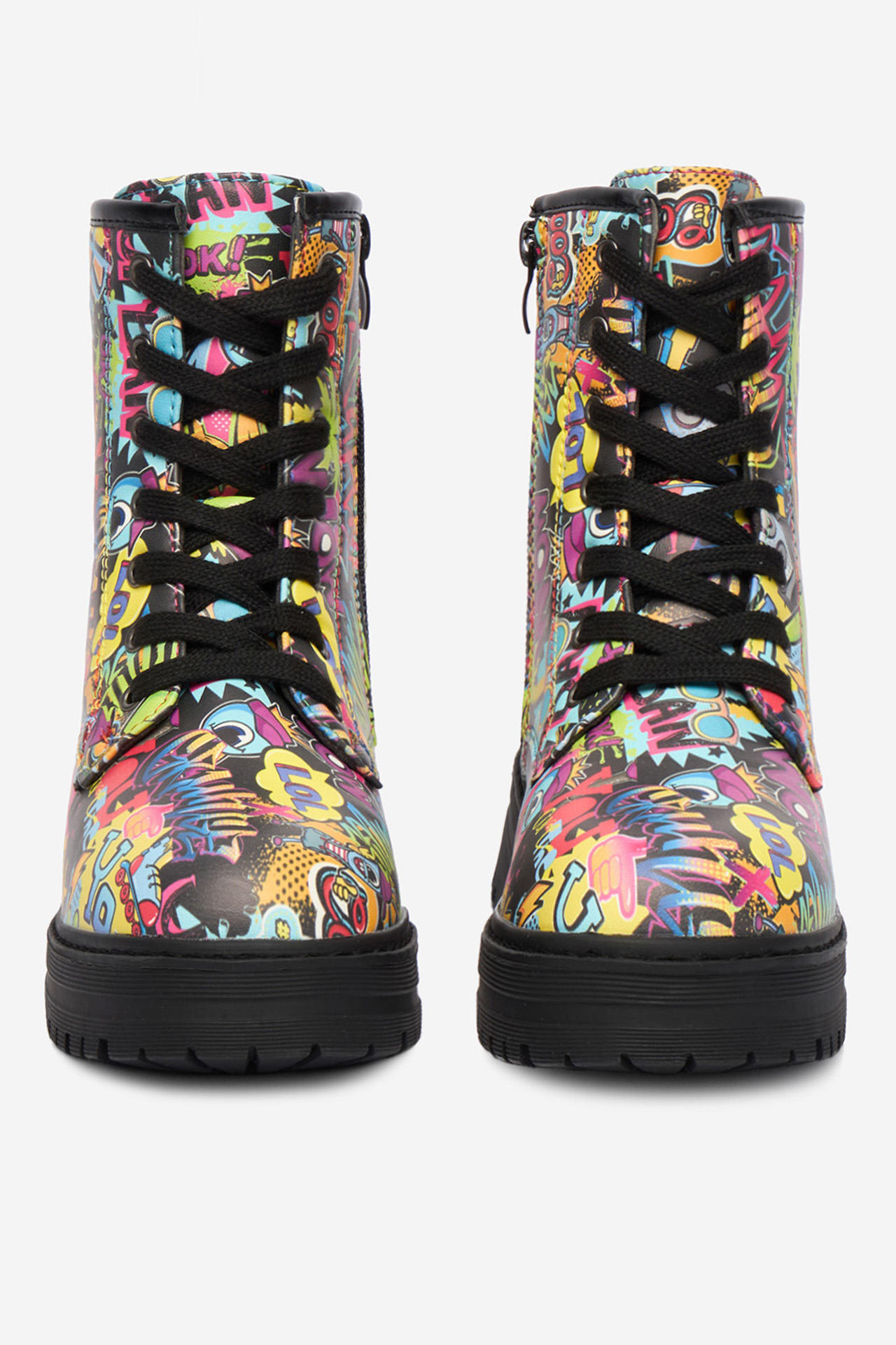 Gležnjarji z vezalkami Pisano