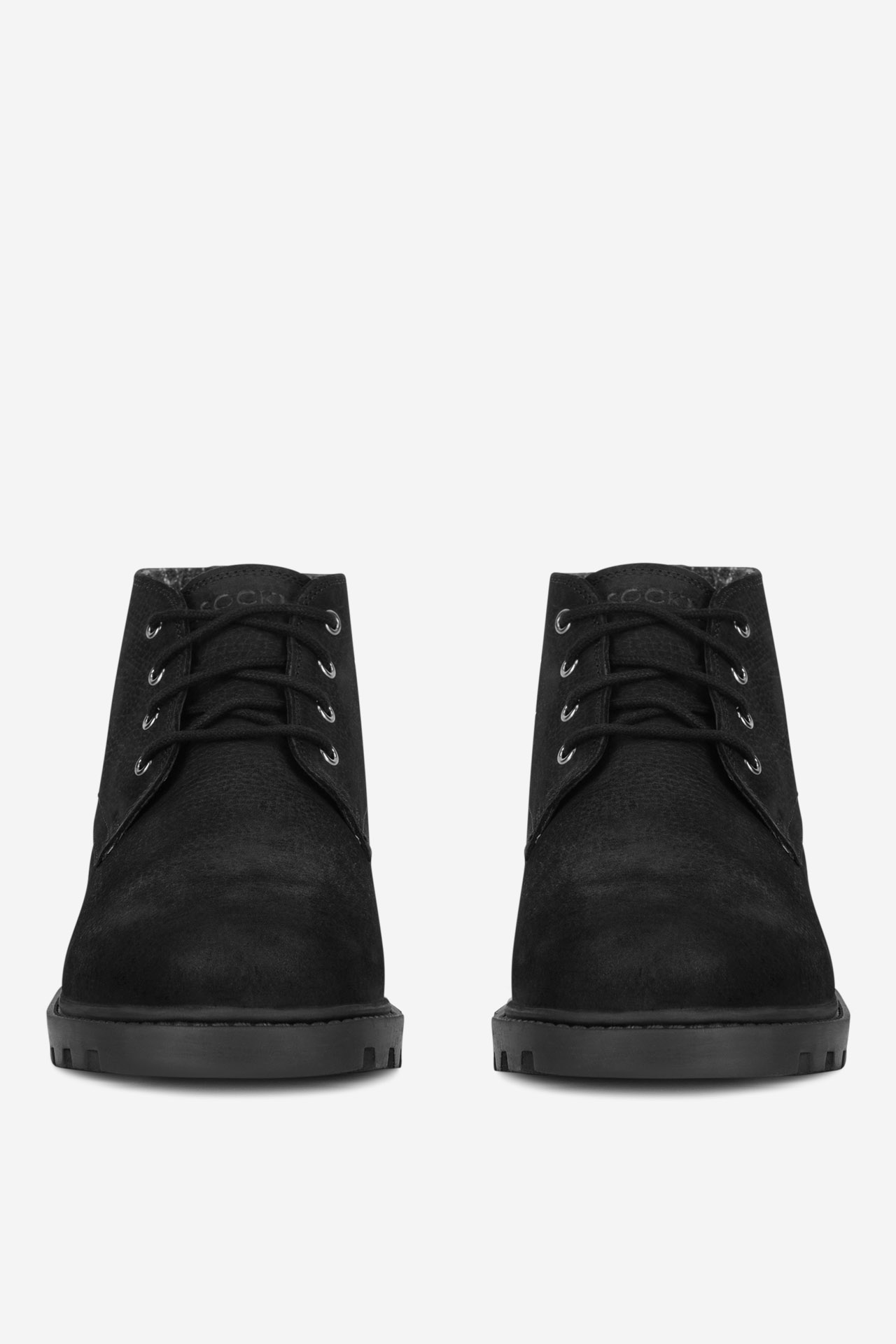 Šněrovací vyšší obuv ČERNÁ