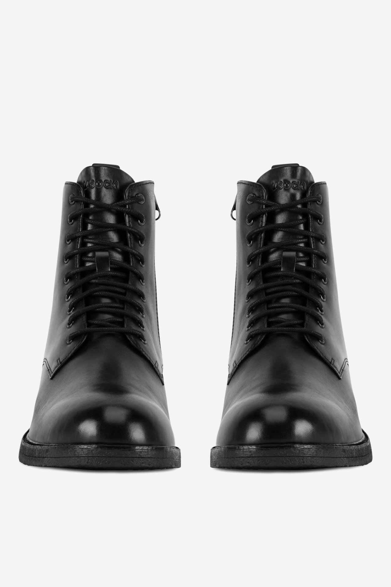 Šněrovací vyšší obuv ČERNÁ