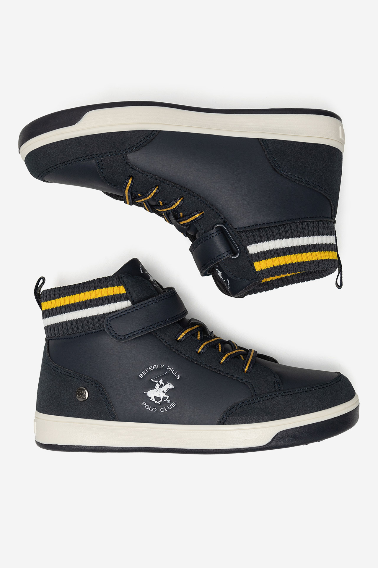 Šněrovací vyšší obuv TMAVĚ MODRÁ