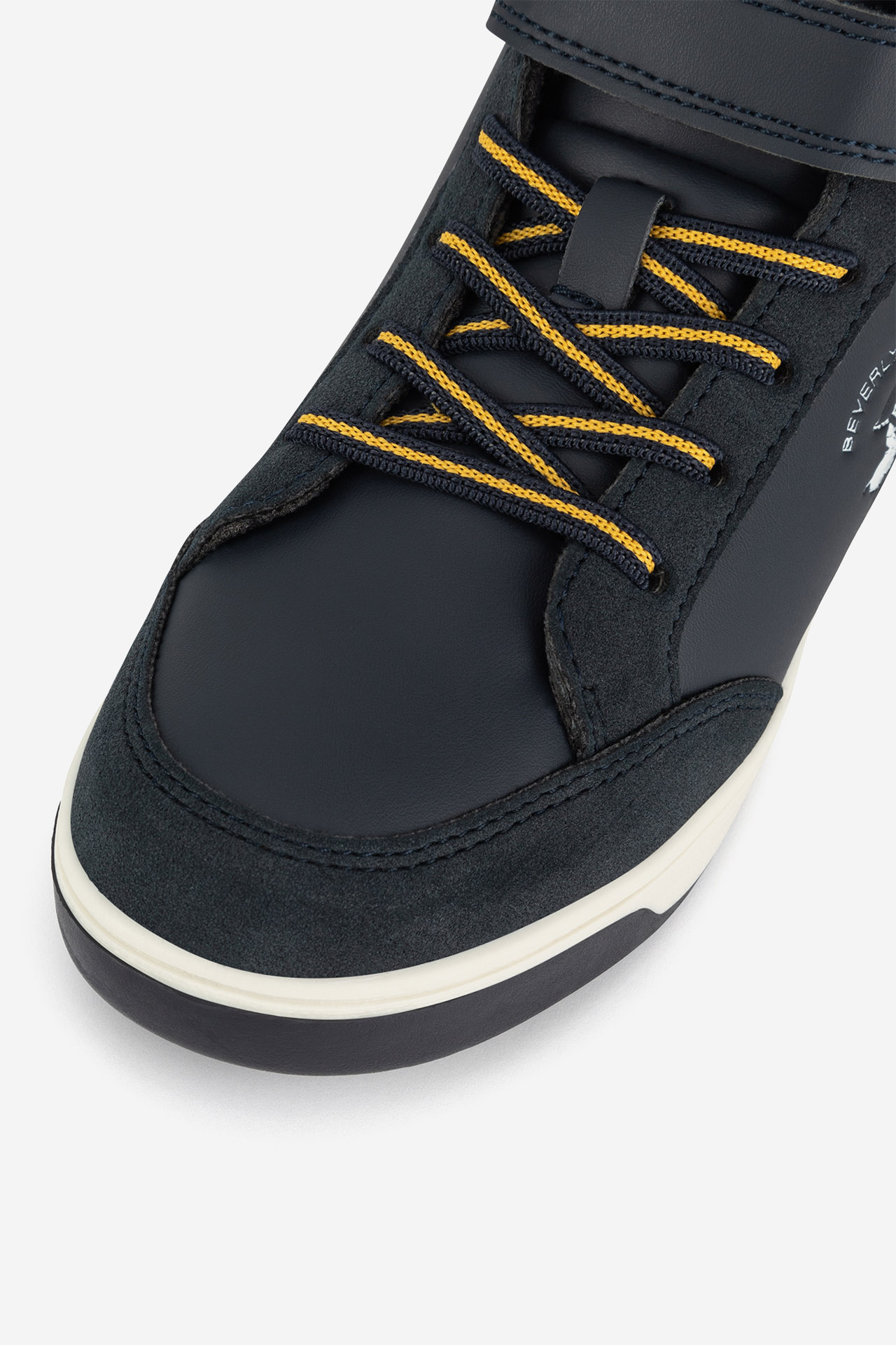 Šněrovací vyšší obuv TMAVĚ MODRÁ