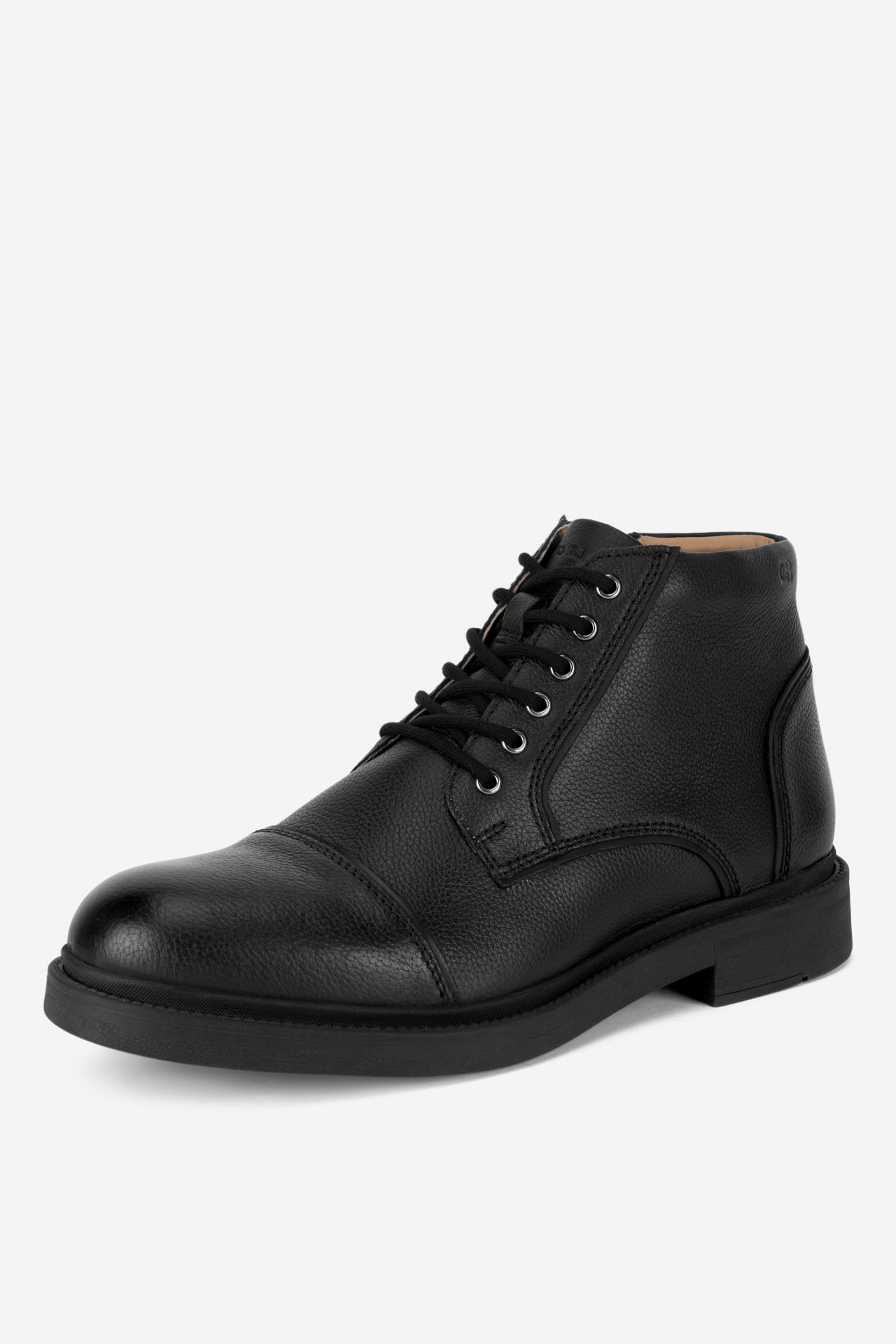 Šněrovací vyšší obuv ČERNÁ