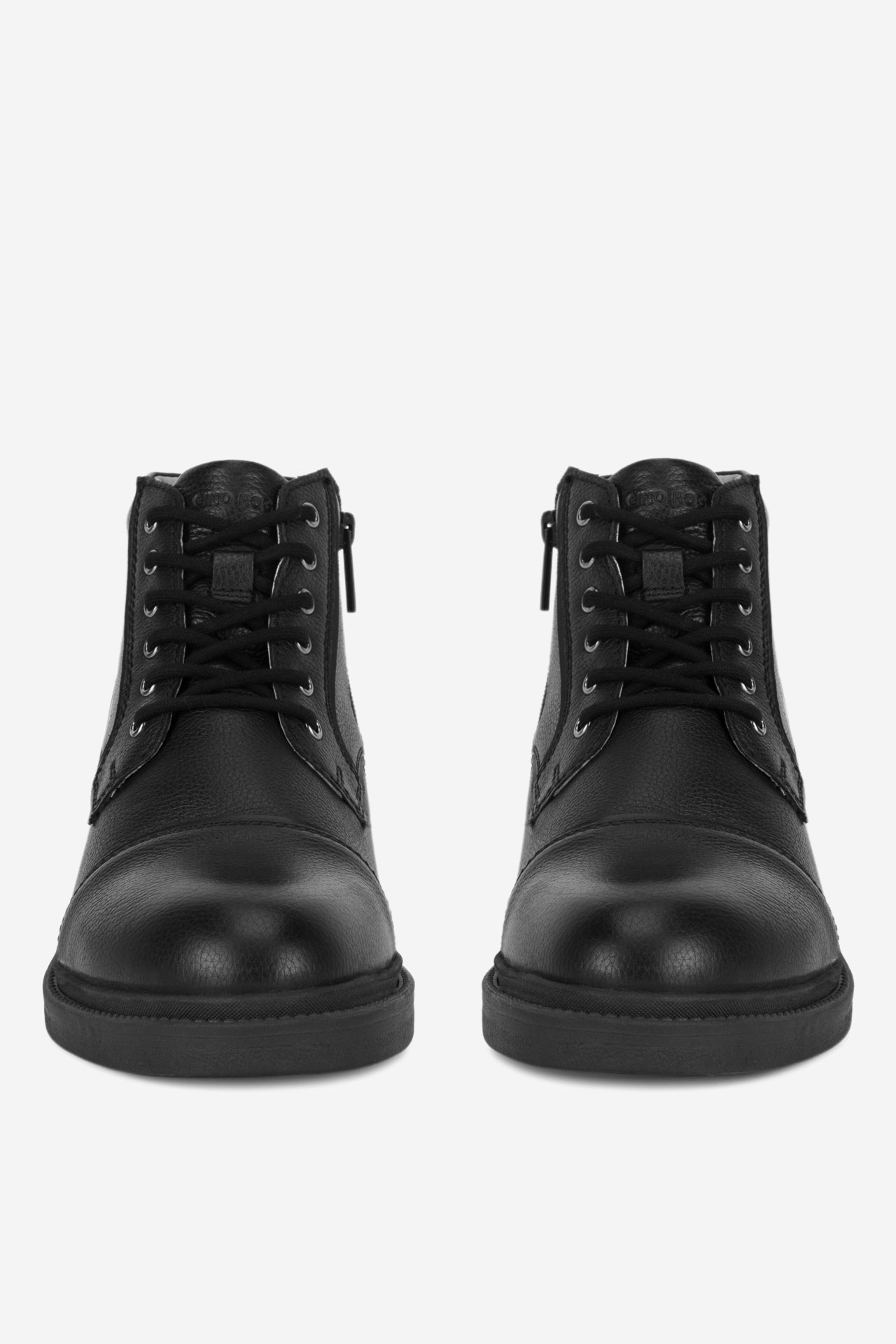 Šněrovací vyšší obuv ČERNÁ