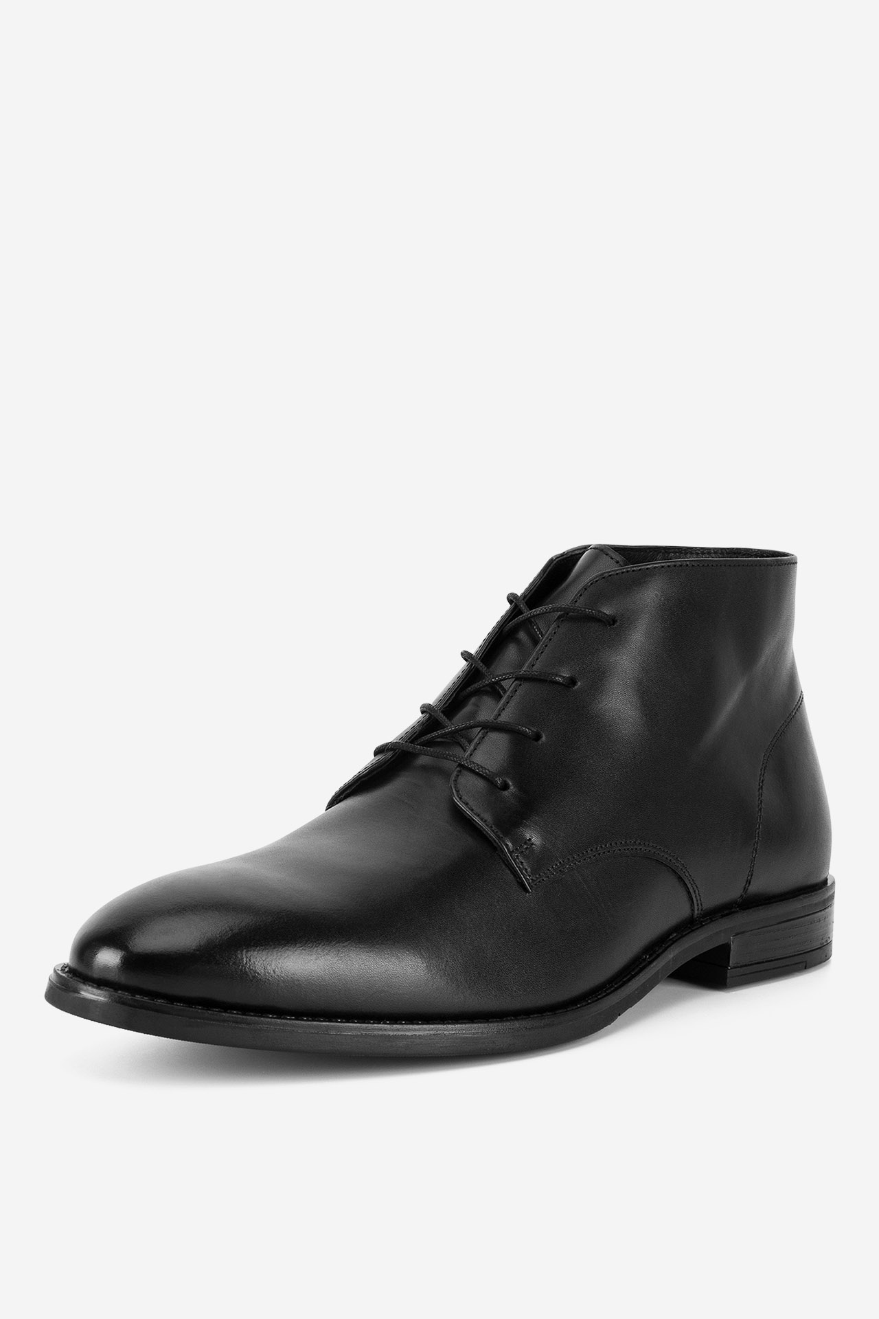 Šněrovací vyšší obuv ČERNÁ