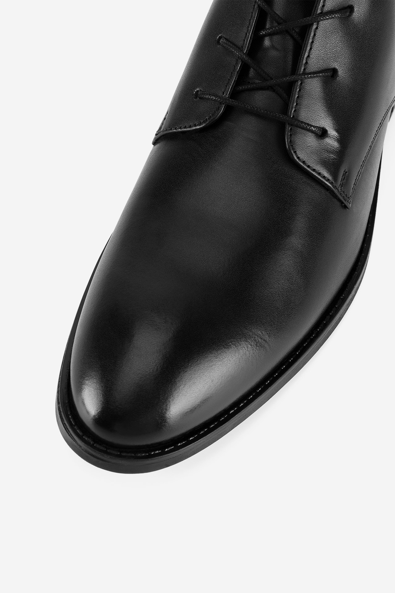 Šněrovací vyšší obuv ČERNÁ