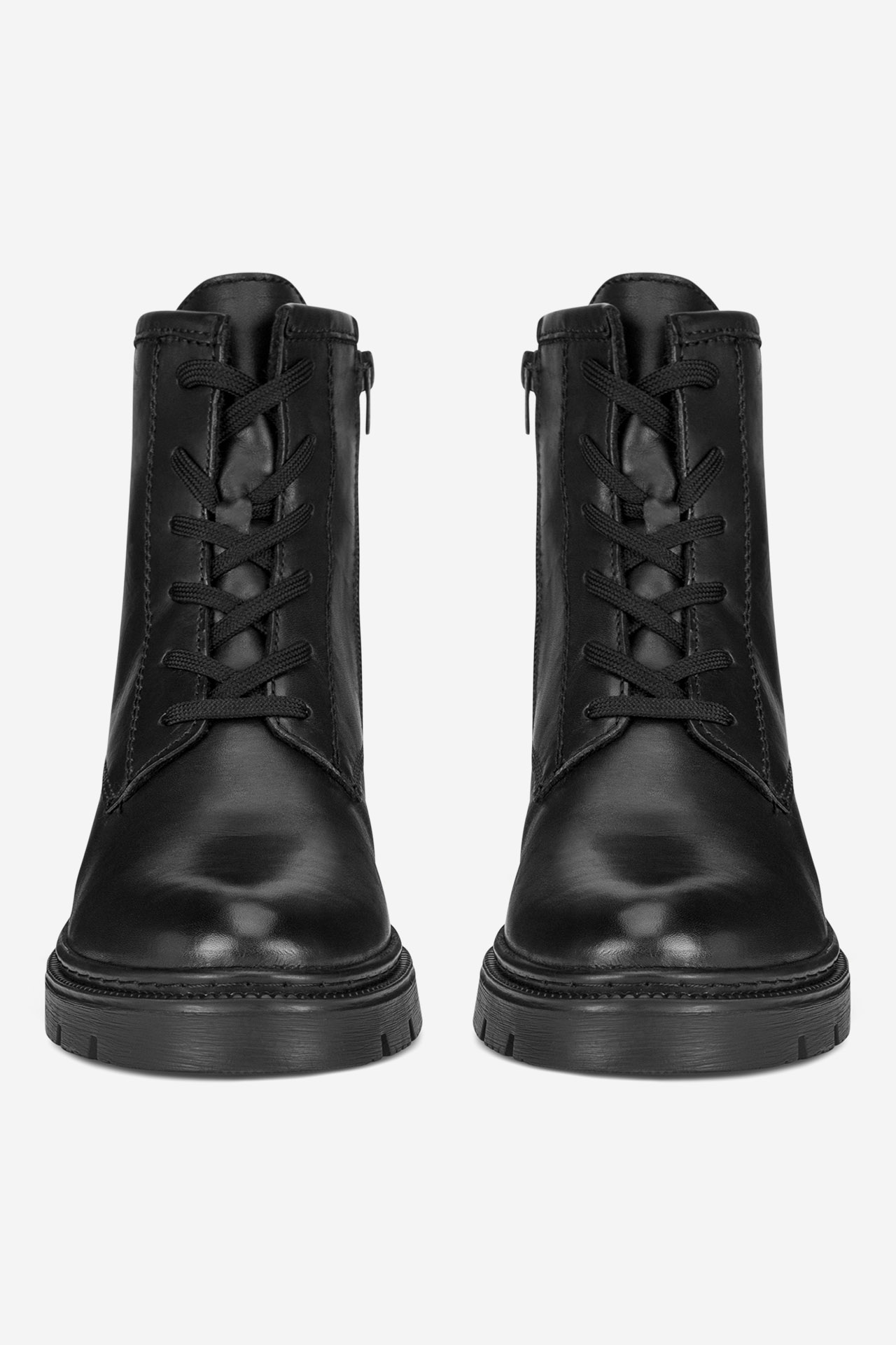 Šněrovací vyšší obuv ČERNÁ