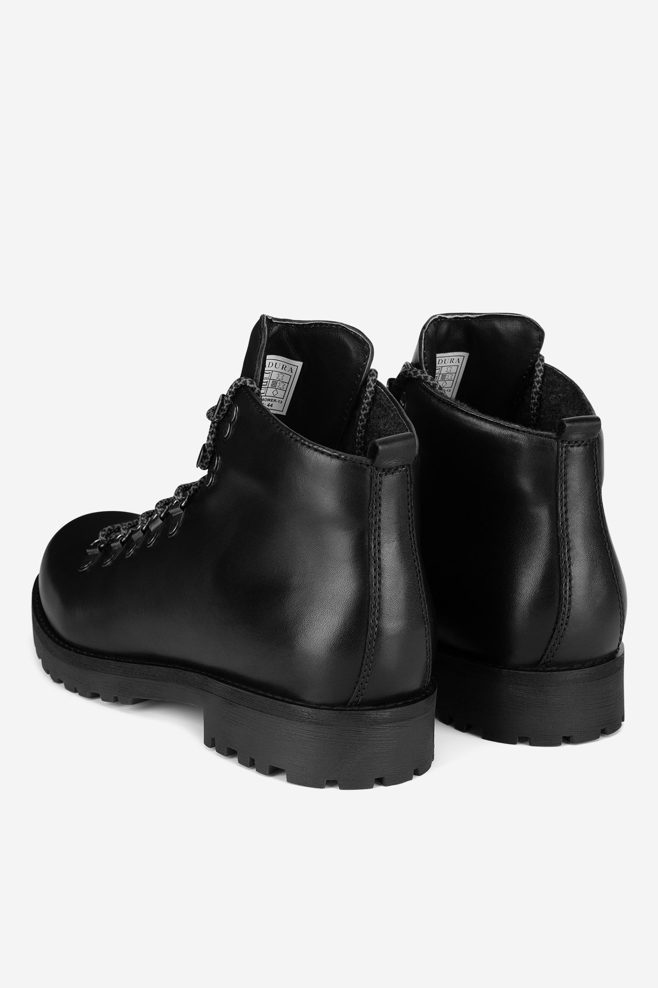 Šněrovací vyšší obuv ČERNÁ