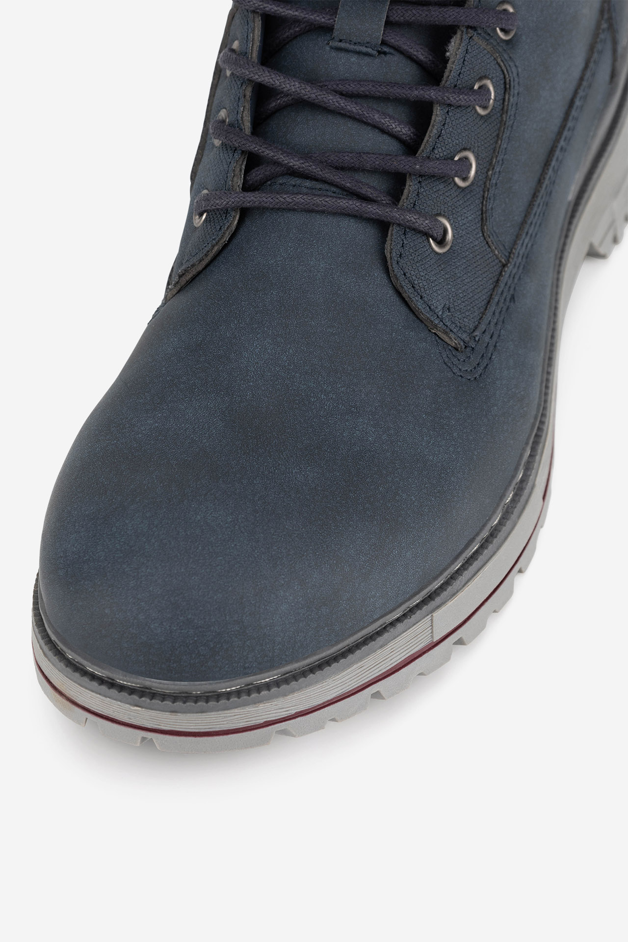 Šněrovací vyšší obuv TMAVĚ MODRÁ