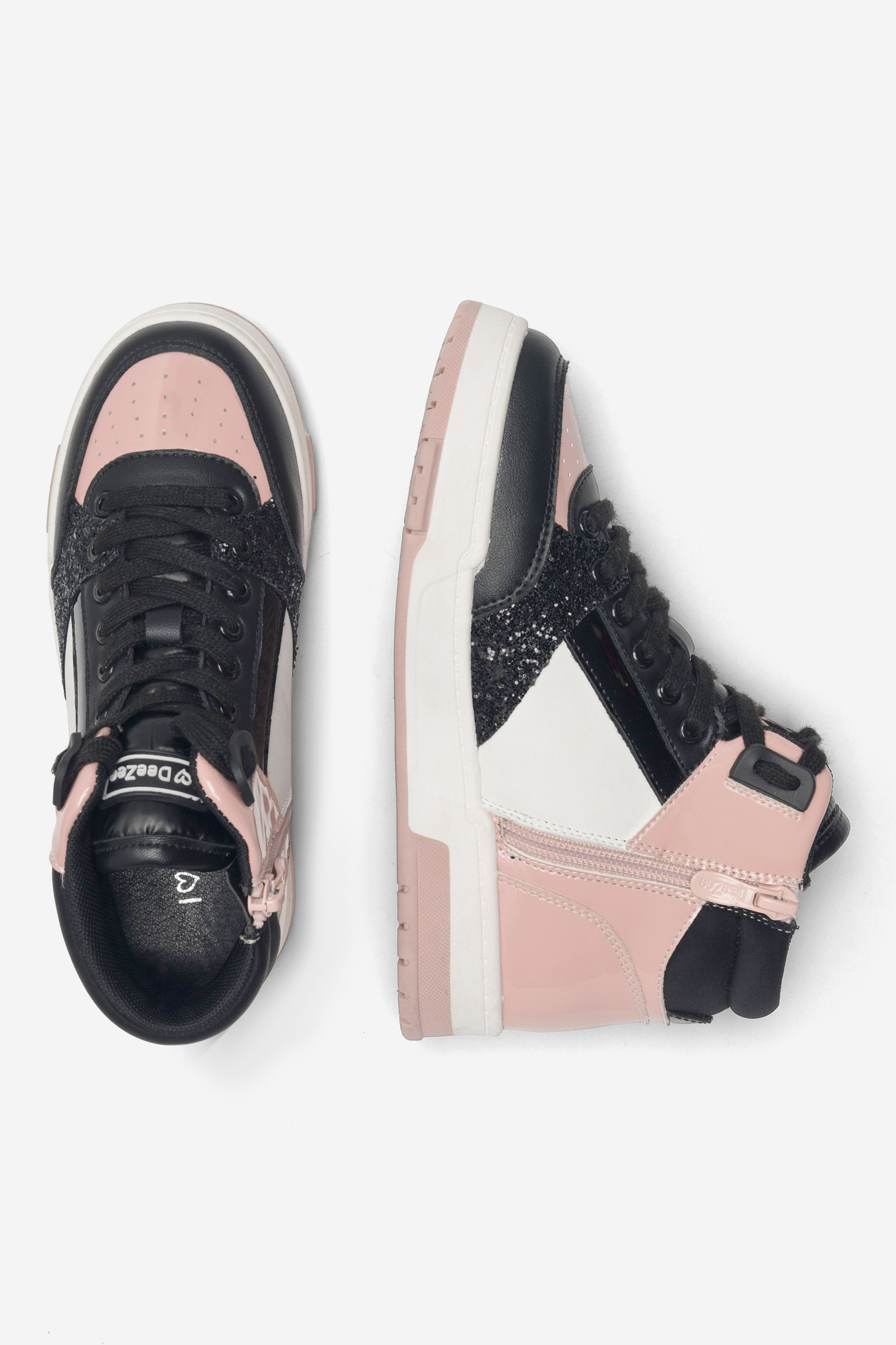 Gležnjarji z vezalkami Črna