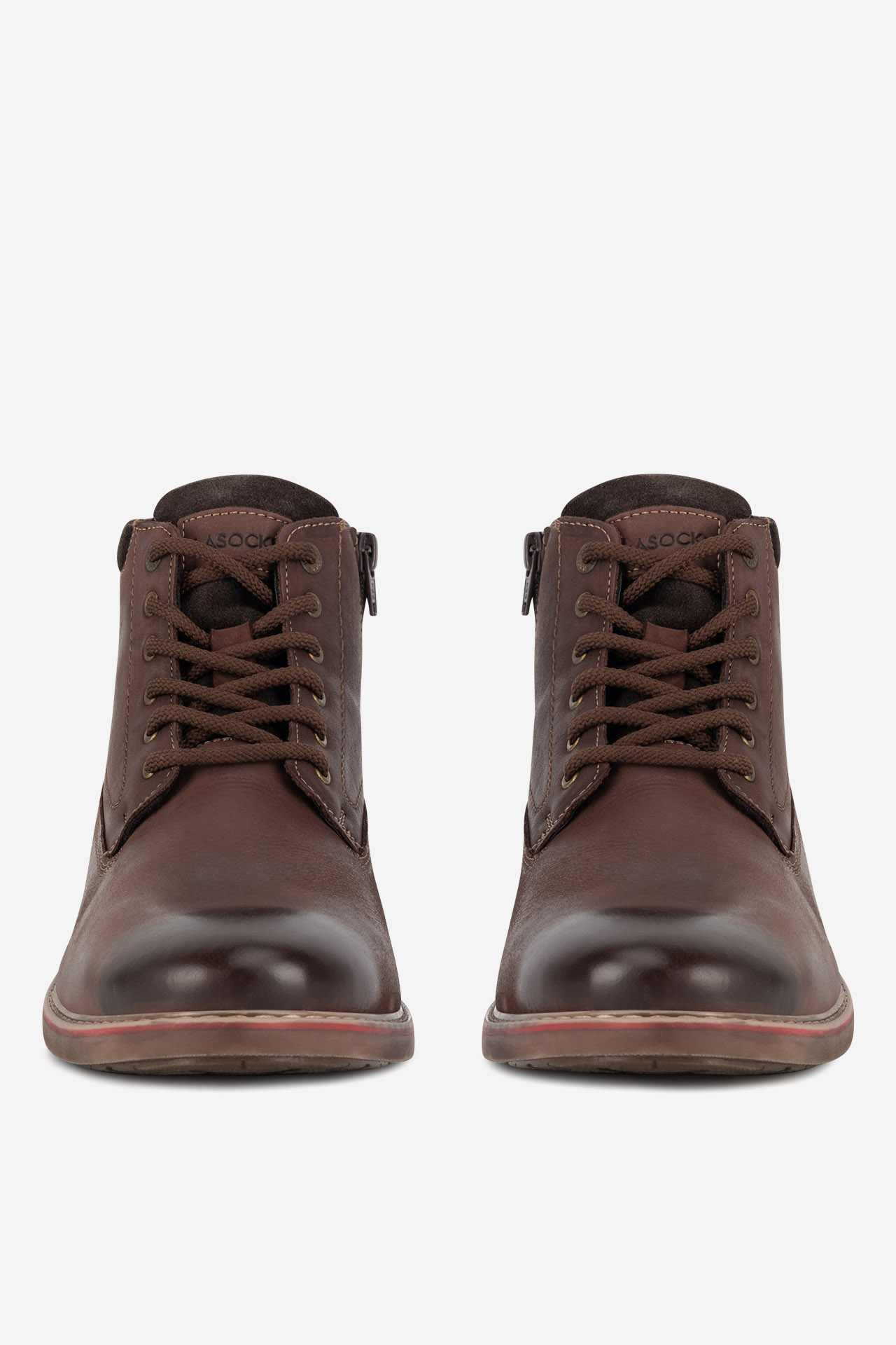 Šněrovací vyšší obuv Lasocki JUAN-03 MI18 HNĚDÁ