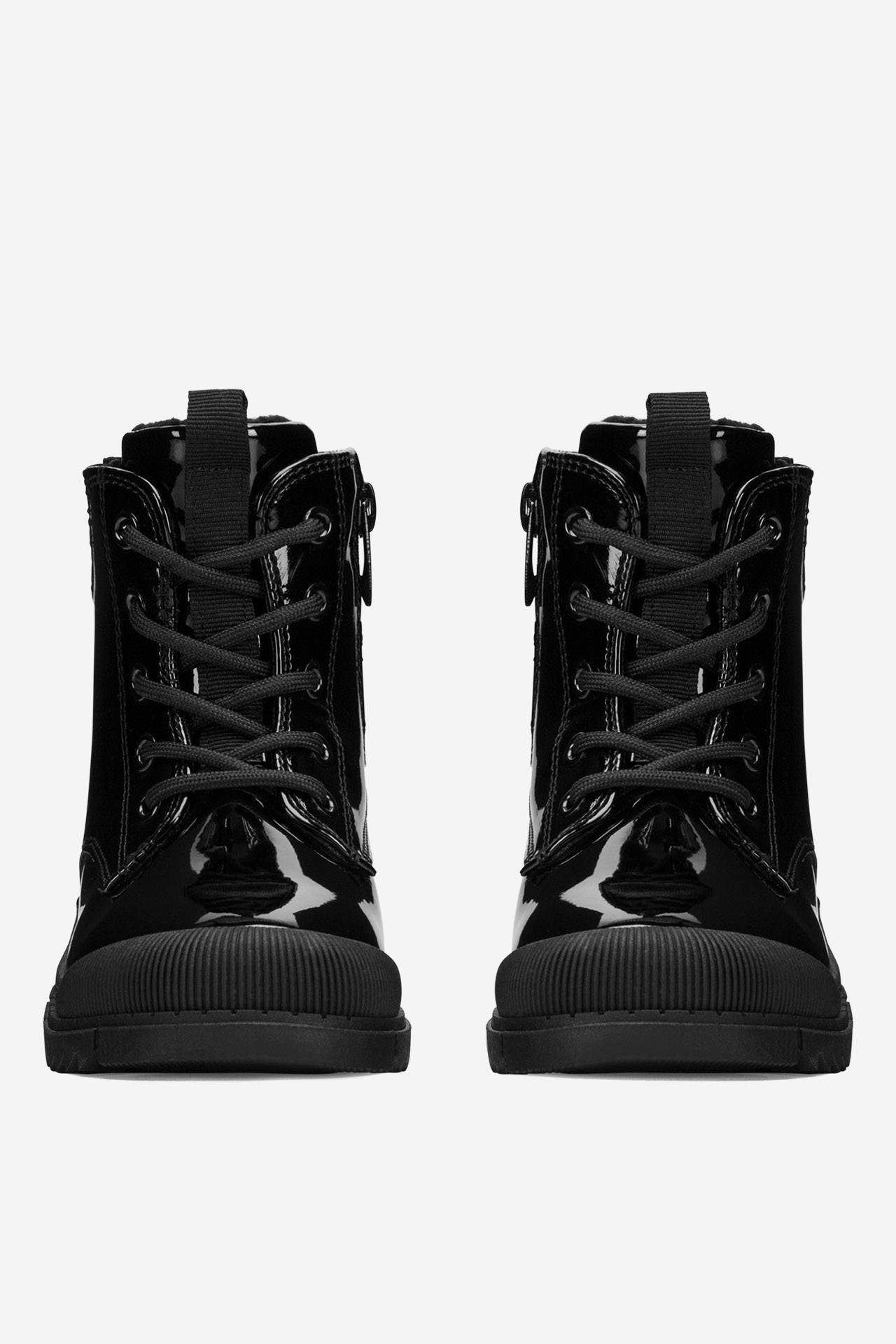 Gležnjarji z vezalkami Črna