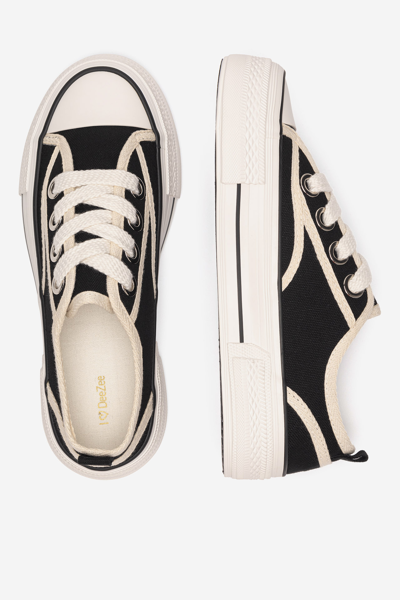 Platnene superge Črna