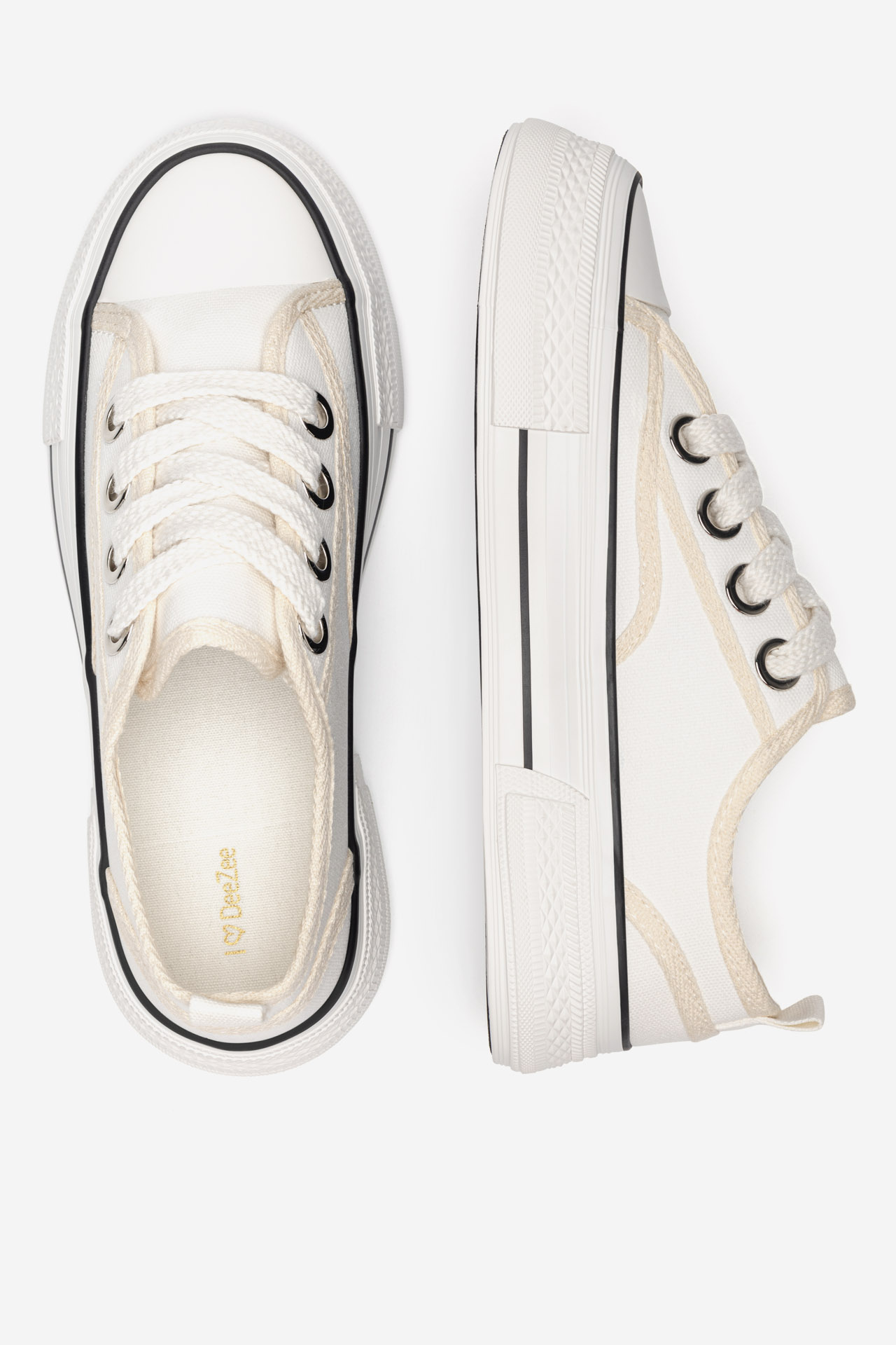 Platnene superge Bela