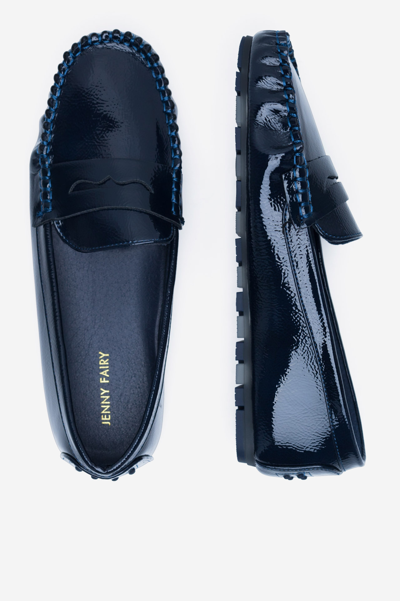 Mokasíny TMAVĚ MODRÁ