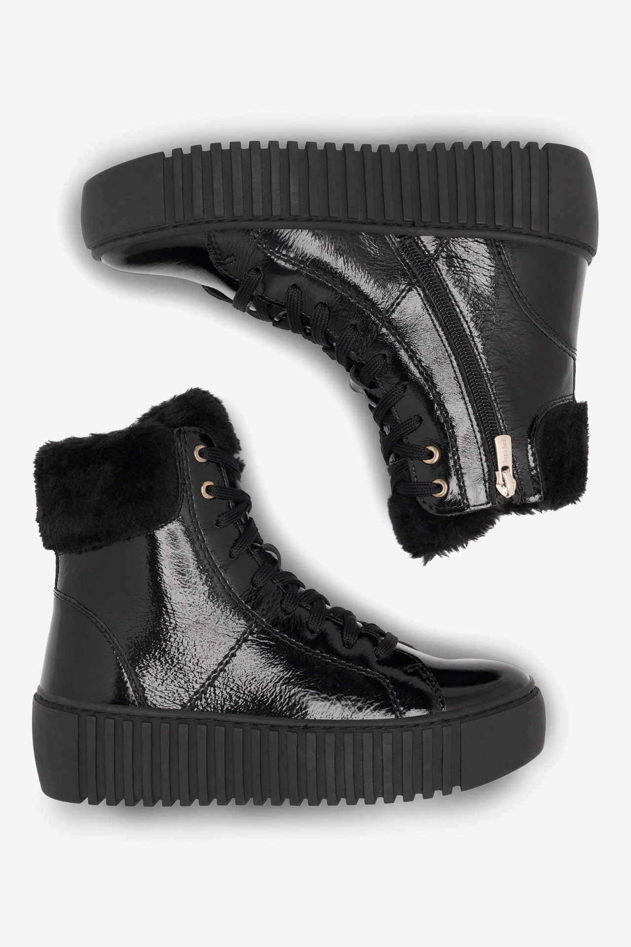 Gležnjarji z vezalkami Črna