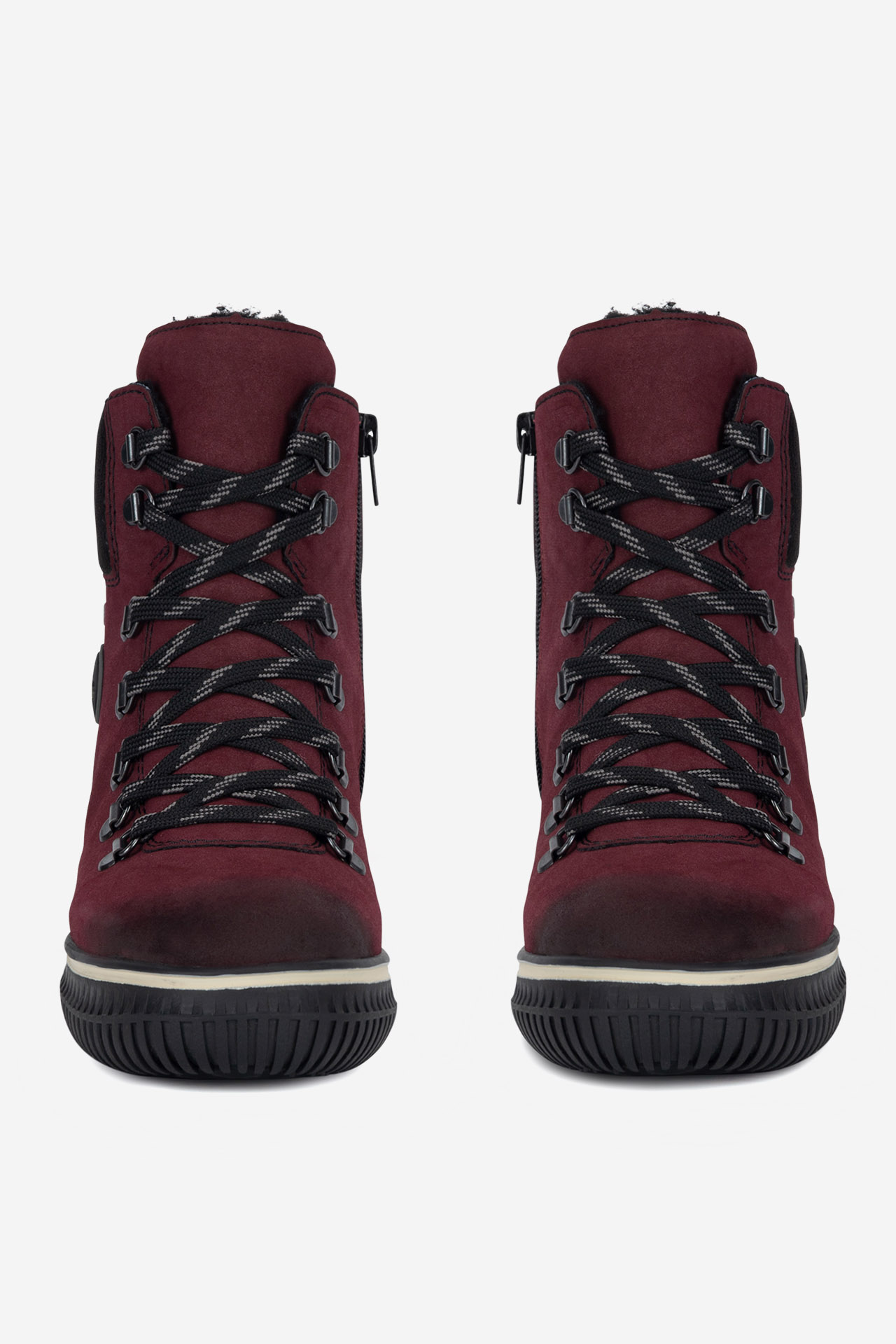 Šnurovacie topánky Bordó