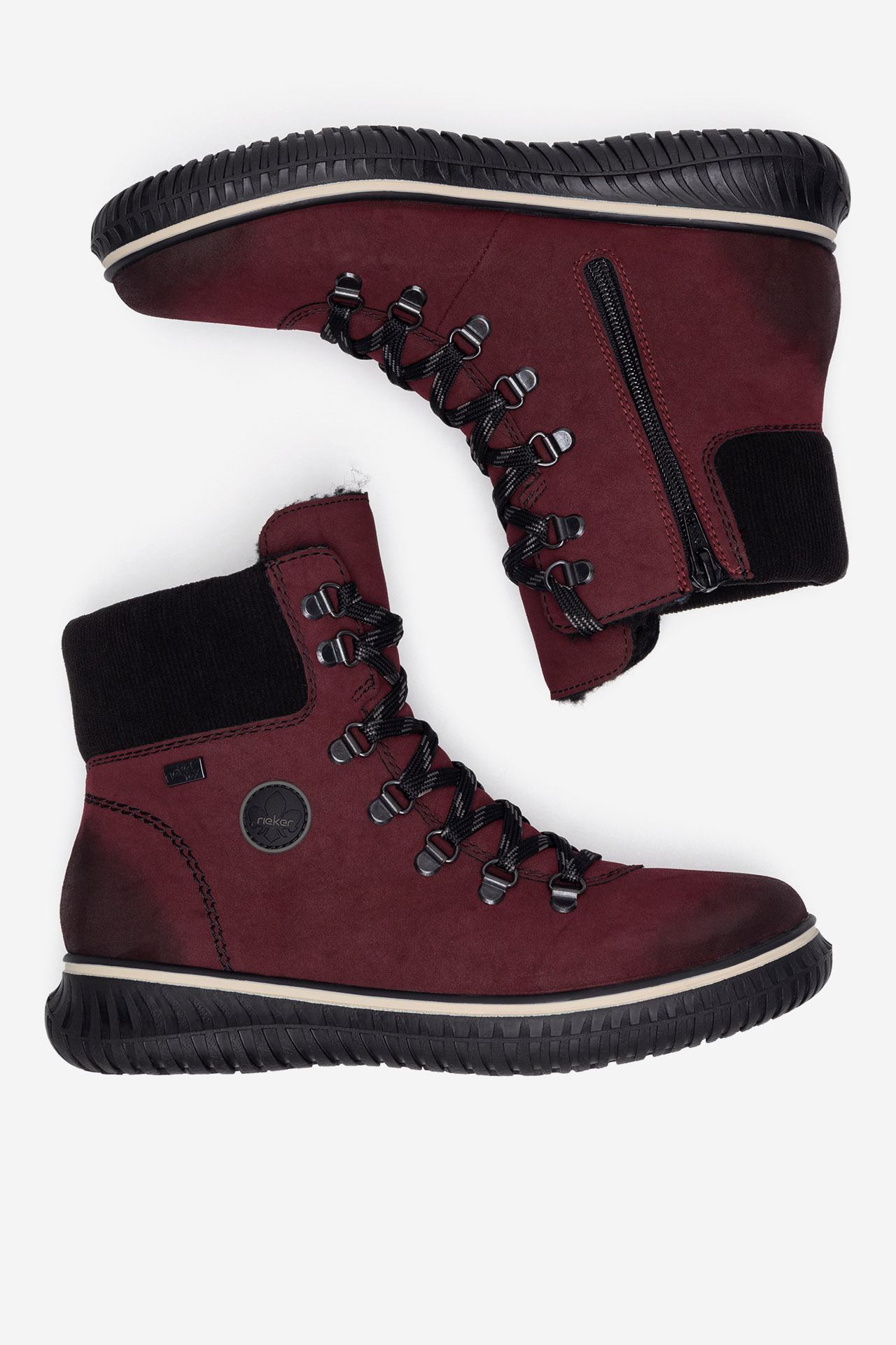 Šnurovacie topánky Bordó