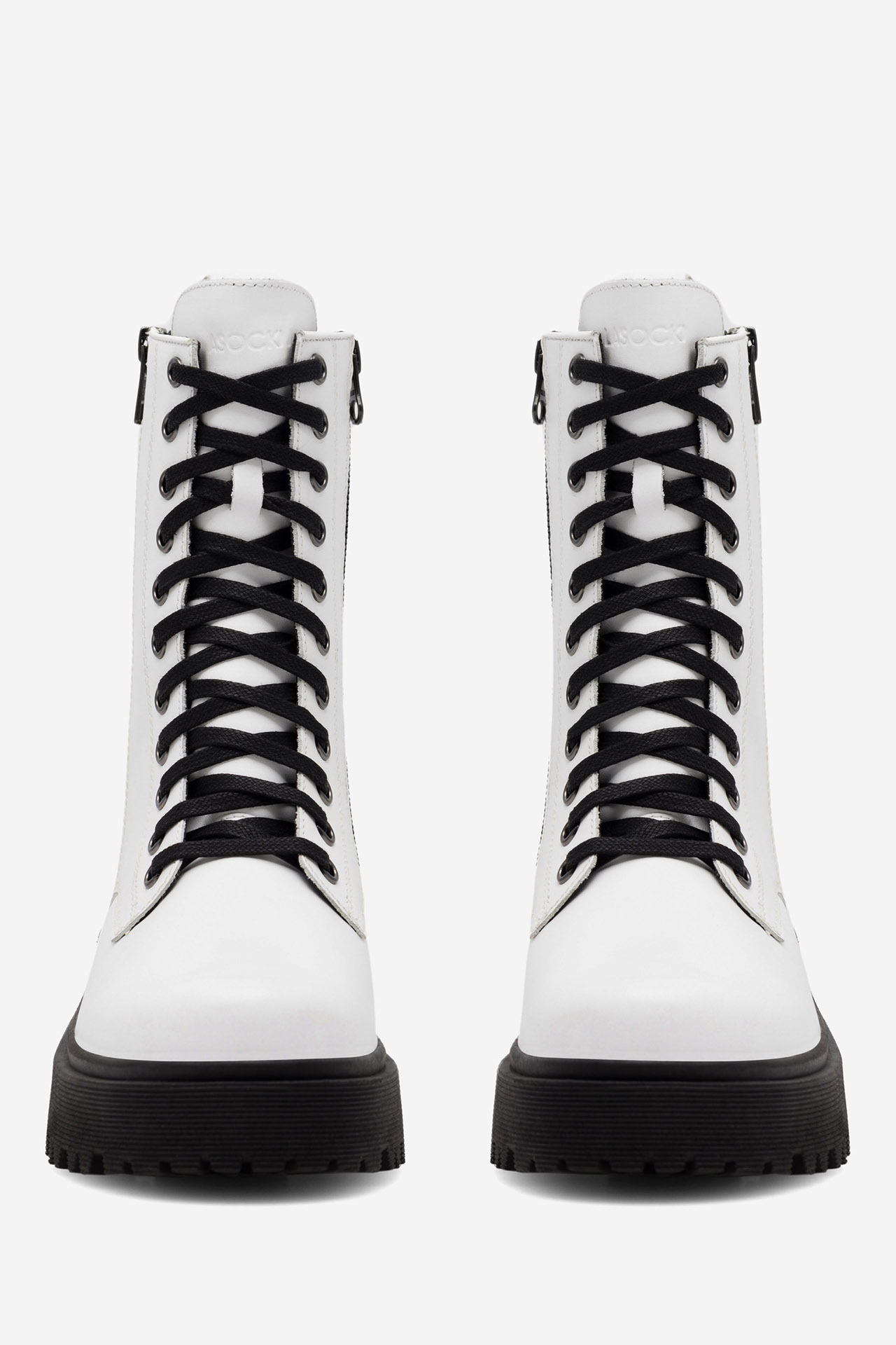 Šněrovací vyšší obuv BÍLÁ