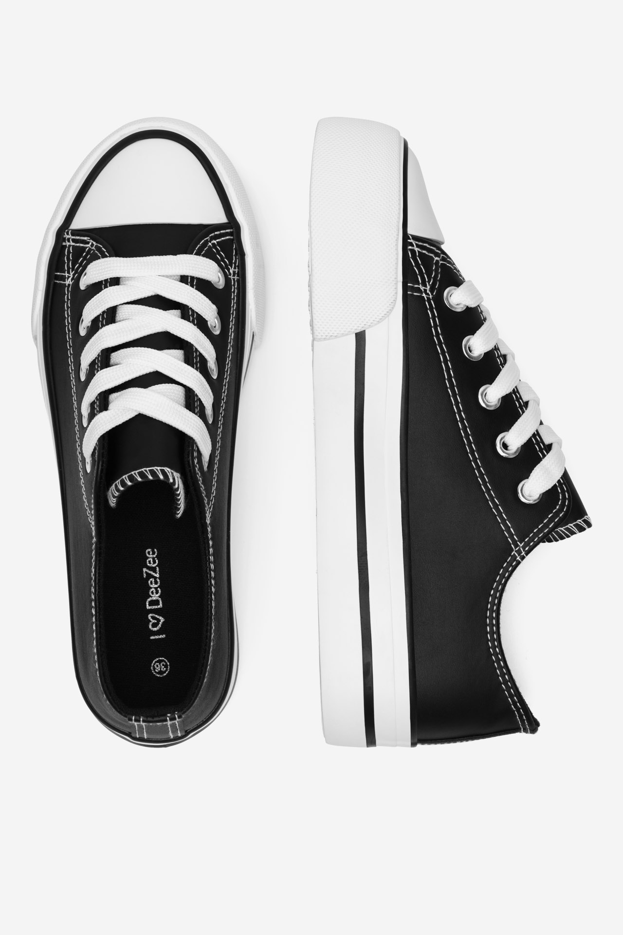 Platnene superge Črna