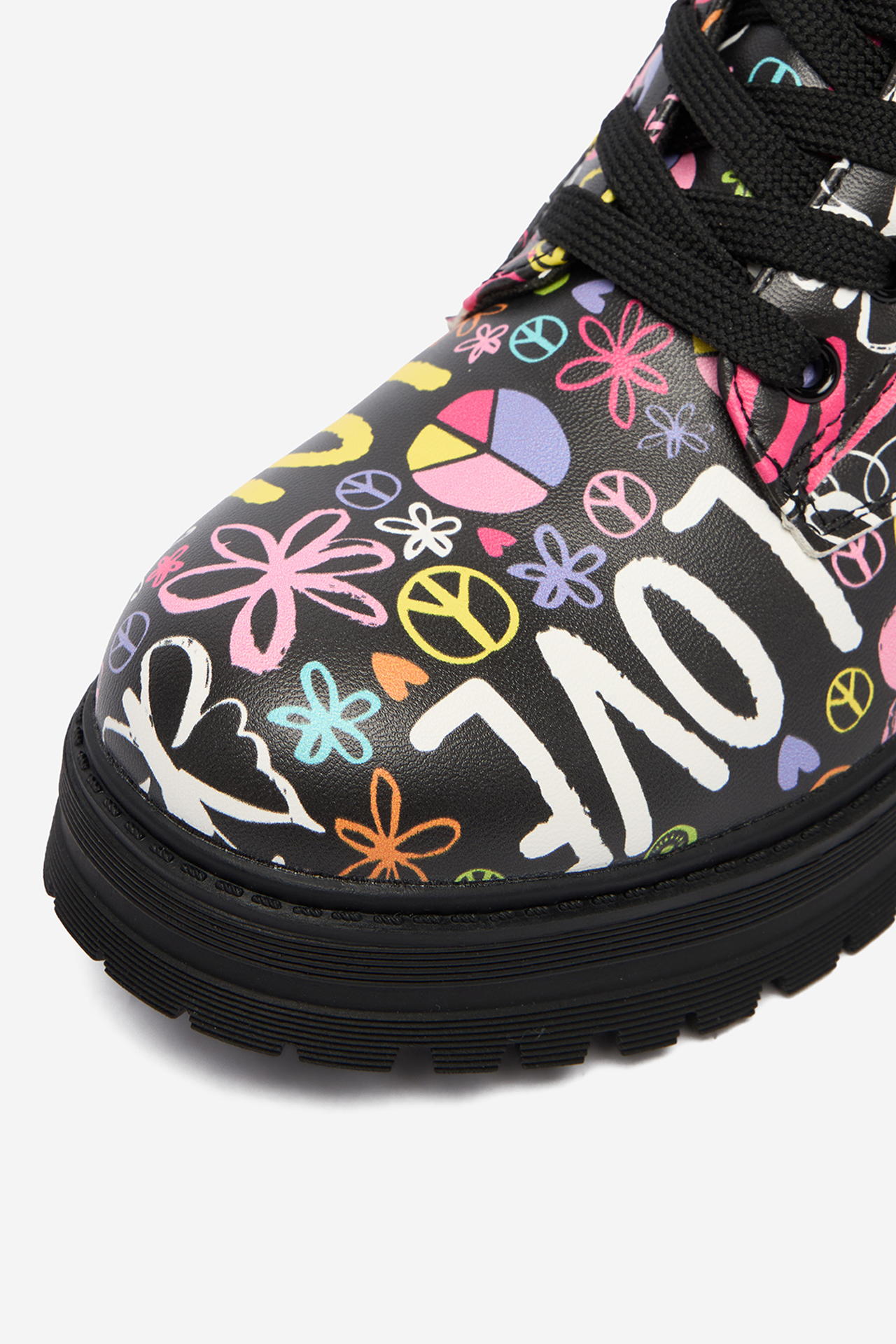 Gležnjarji z vezalkami Črna