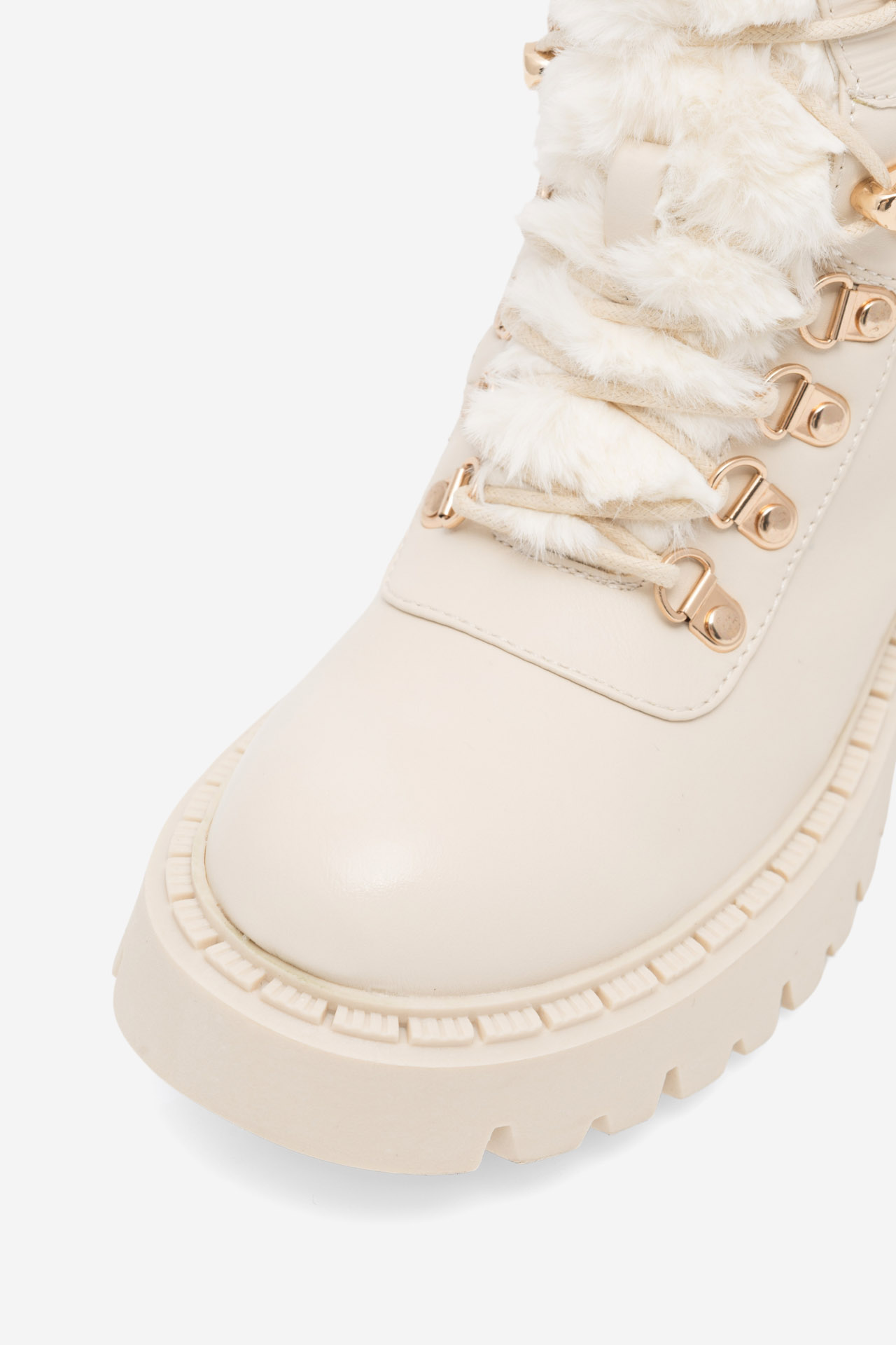 Šněrovací vyšší obuv DeeZee DIJANA WS6200-01 BÉŽOVÁ