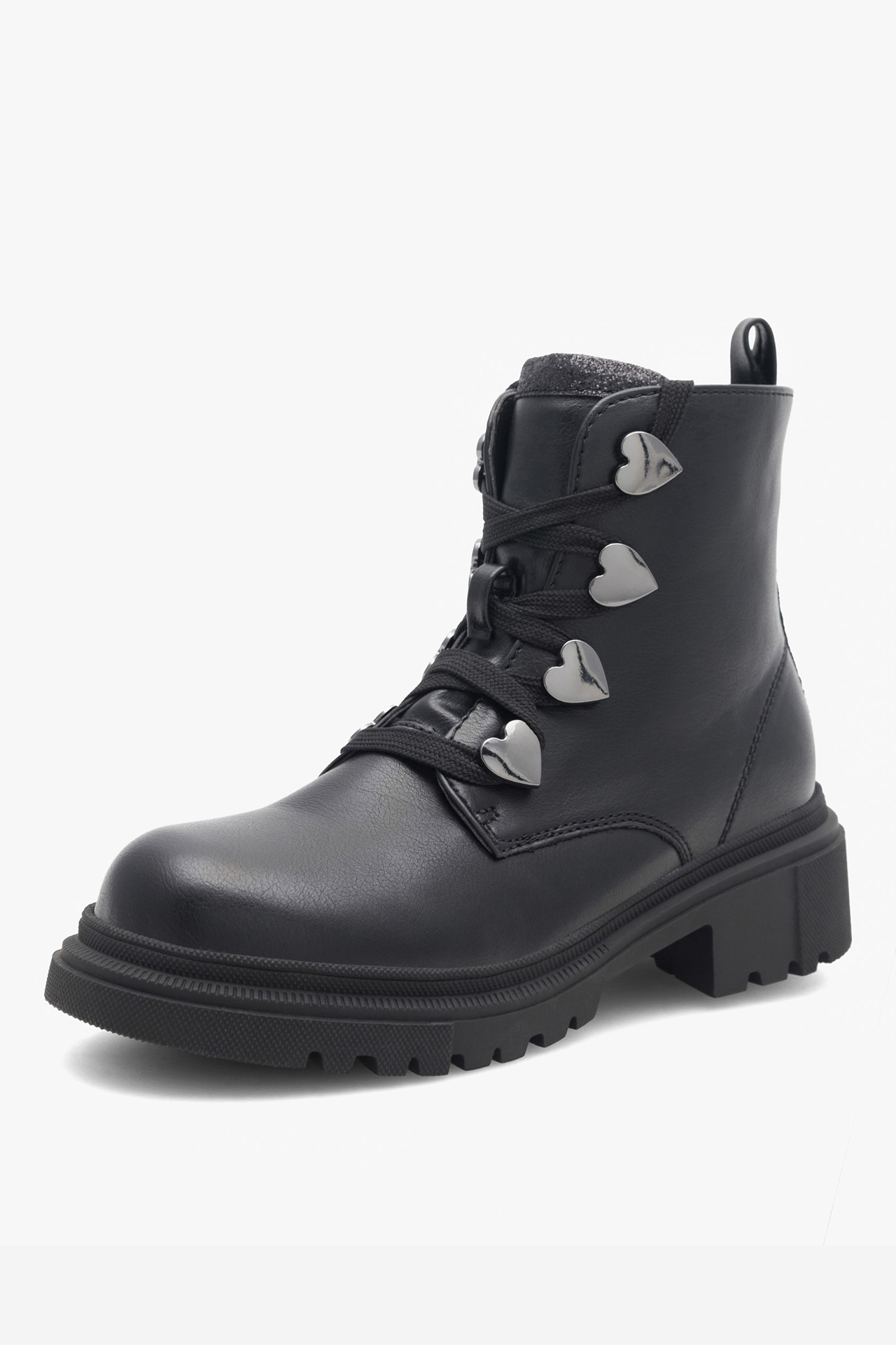 Gležnjarji z vezalkami Črna