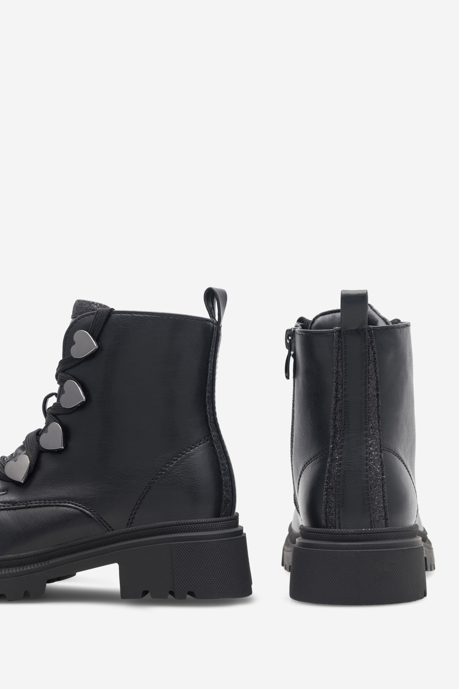 Gležnjarji z vezalkami Črna