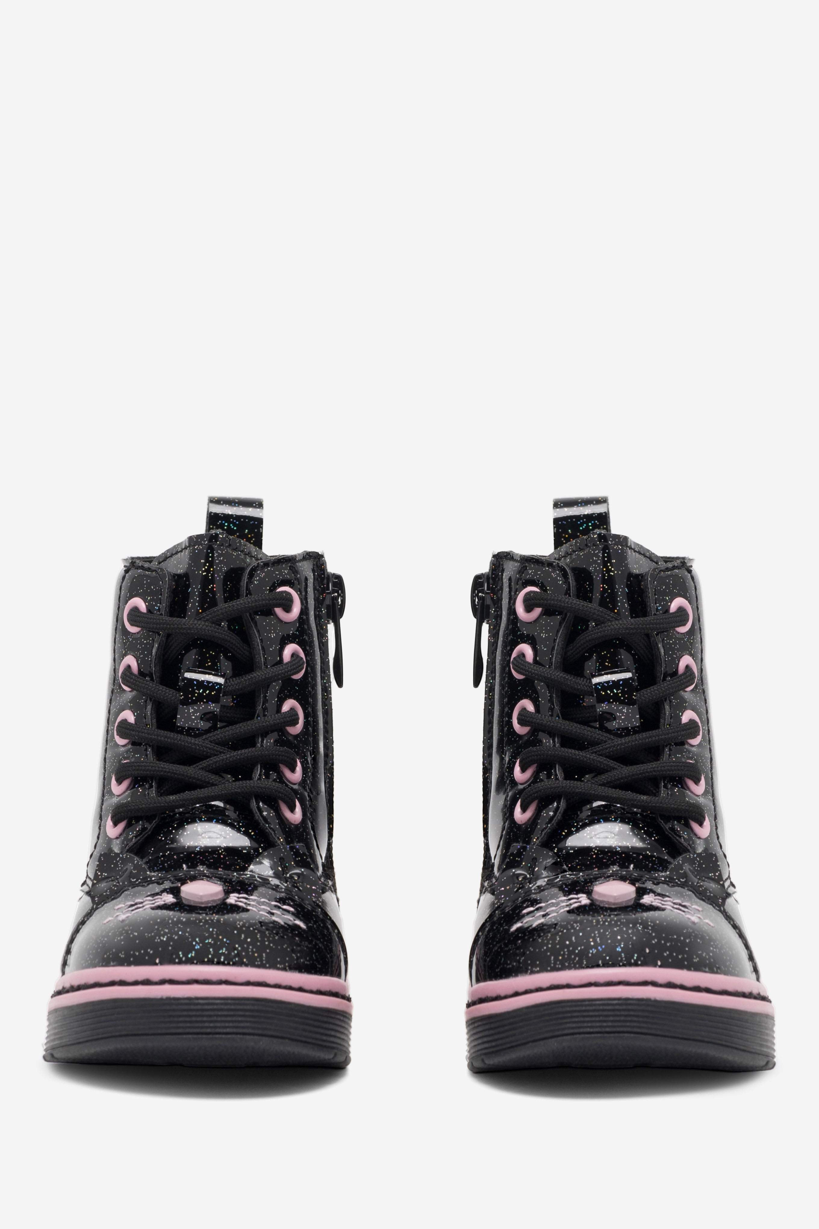 Gležnjarji z vezalkami Črna