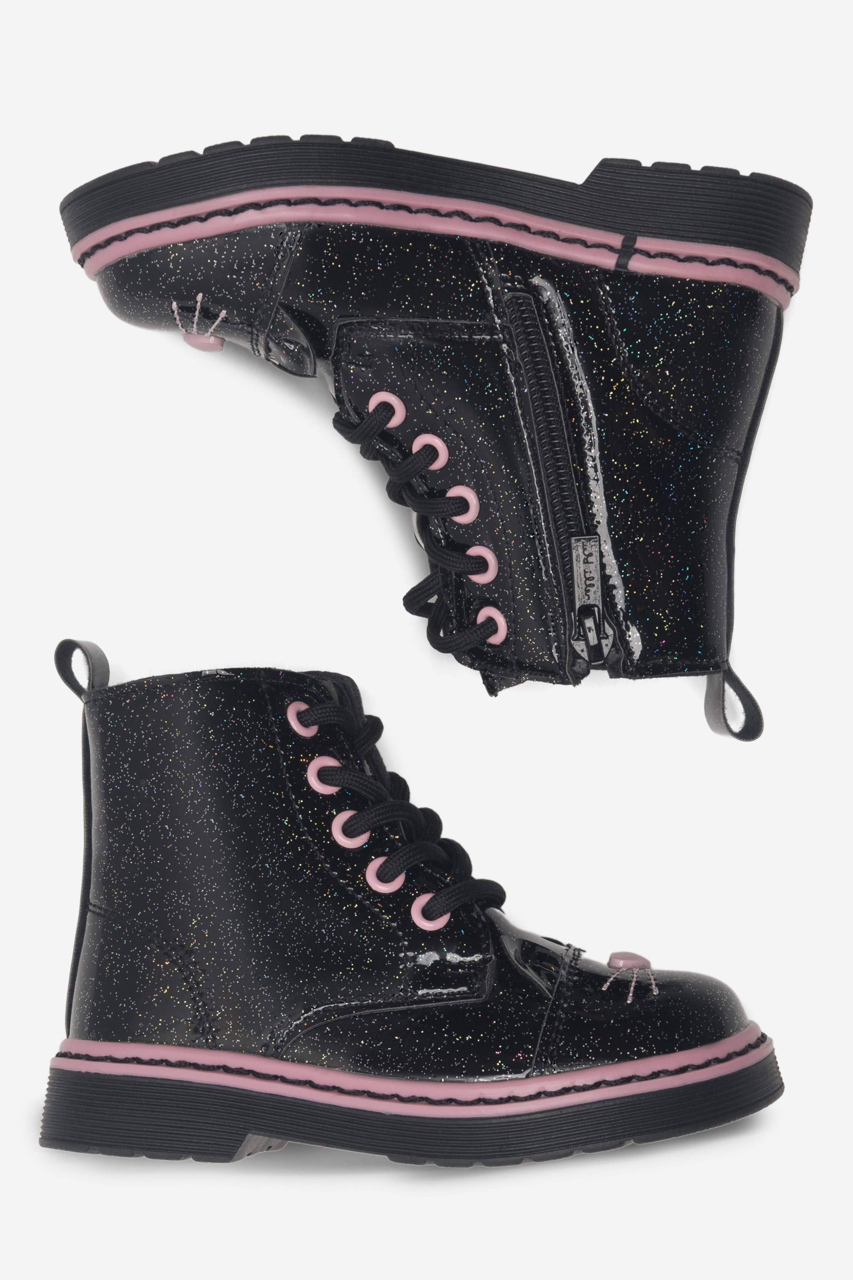 Gležnjarji z vezalkami Črna