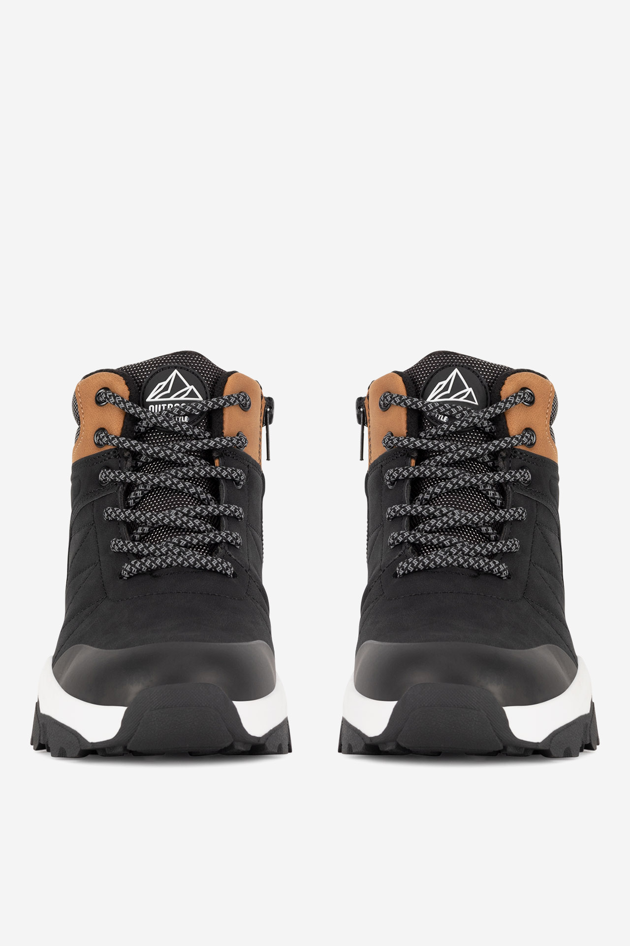 Gležnjarji z vezalkami Črna