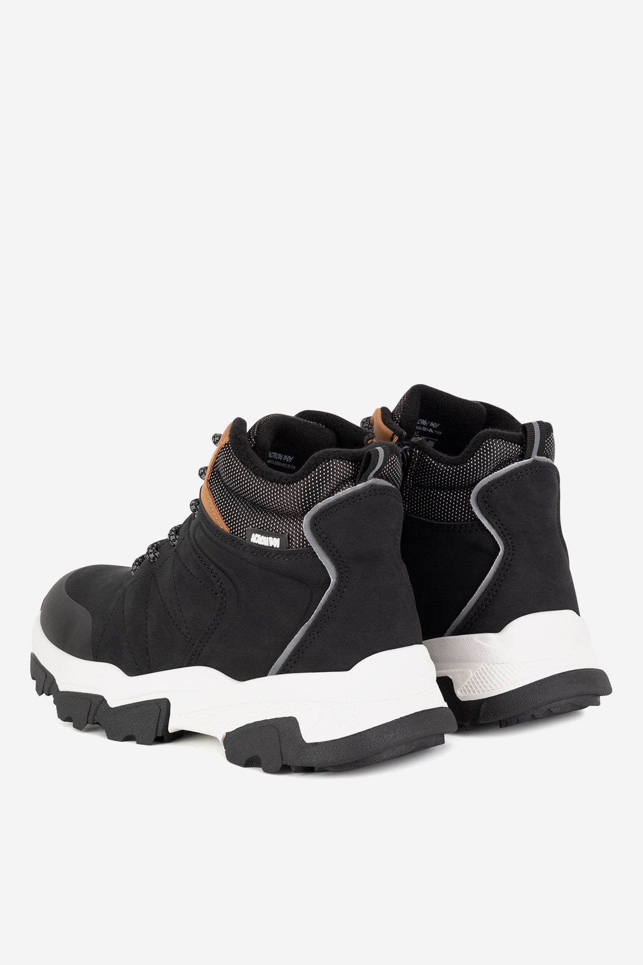 Gležnjarji z vezalkami Črna