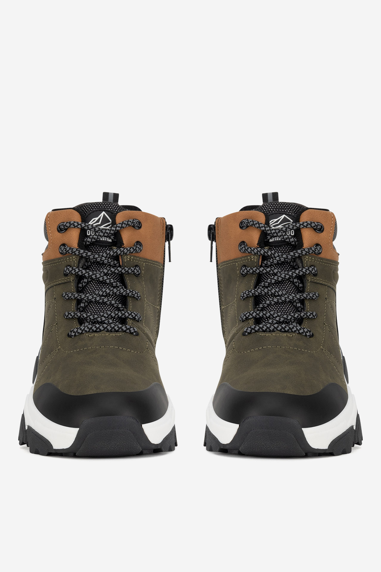 Gležnjarji z vezalkami Khaki