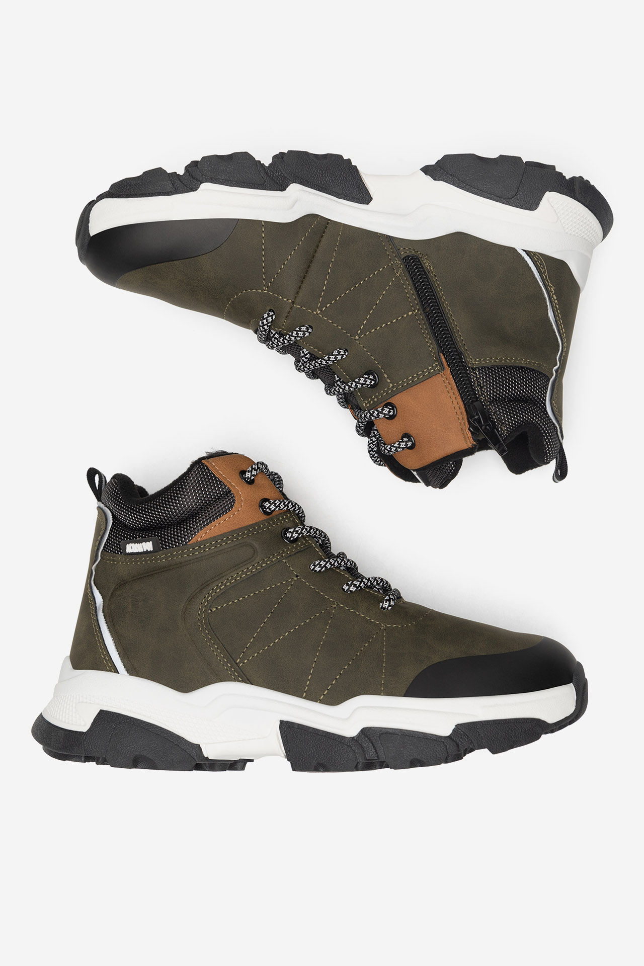 Gležnjarji z vezalkami Khaki