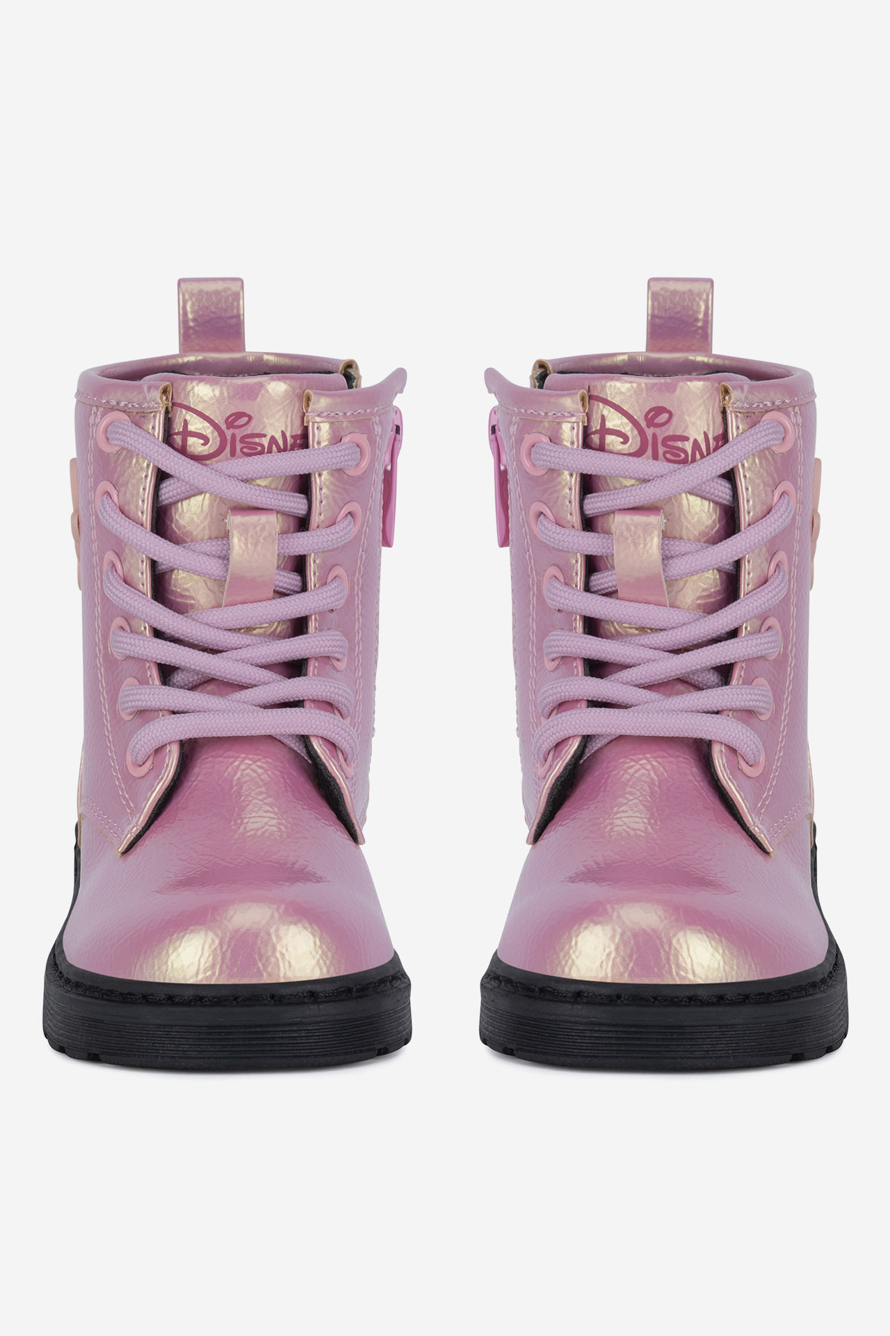 Šněrovací vyšší obuv RŮŽOVÁ