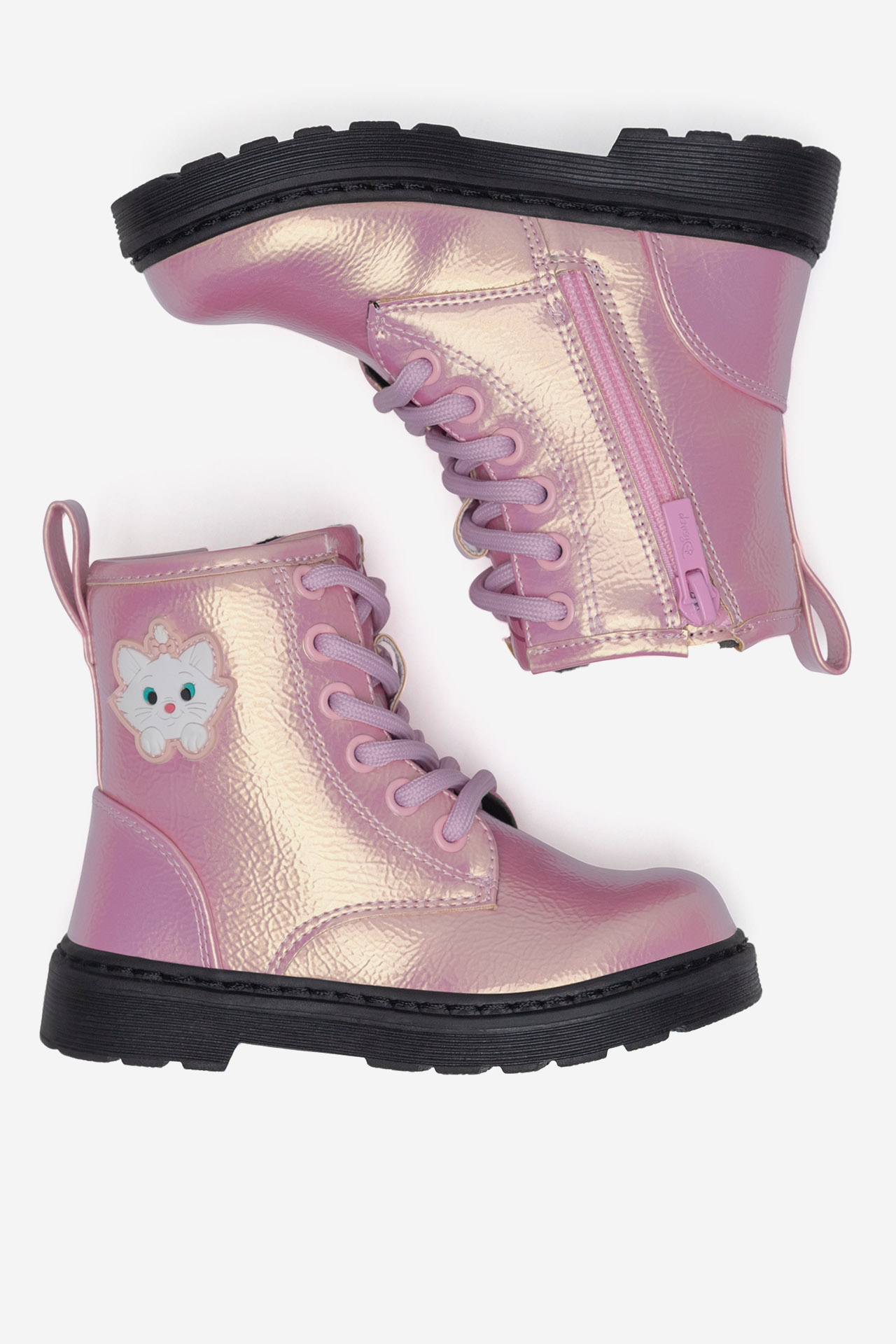 Šněrovací vyšší obuv RŮŽOVÁ