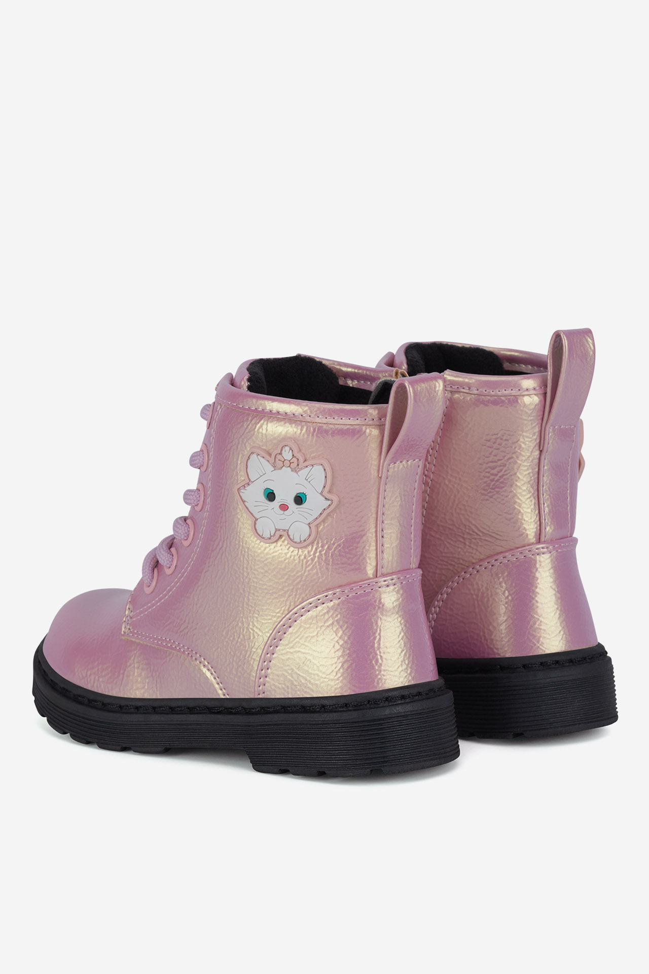 Šněrovací vyšší obuv RŮŽOVÁ