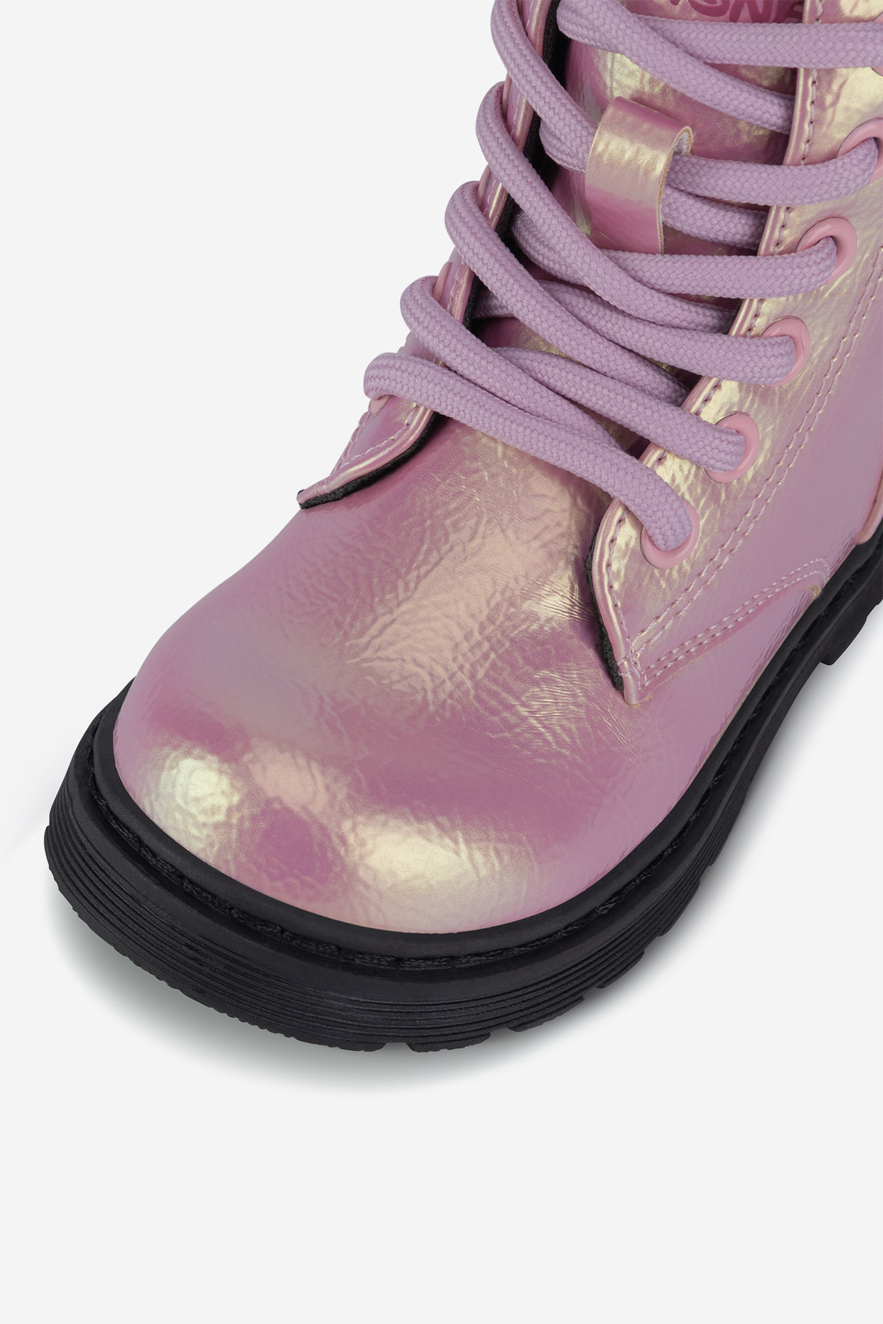 Šněrovací vyšší obuv RŮŽOVÁ