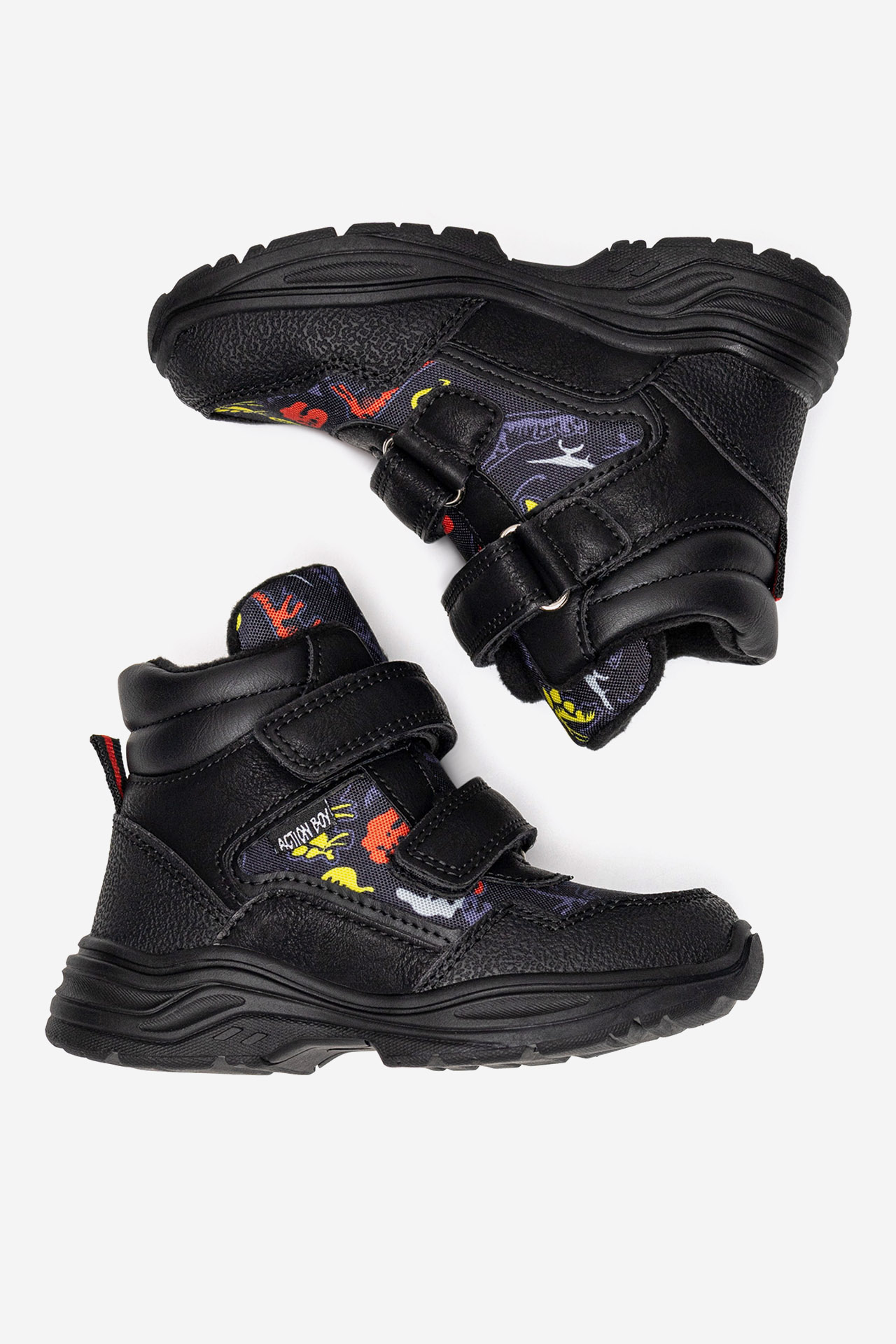 Gležnjarji z vezalkami Črna