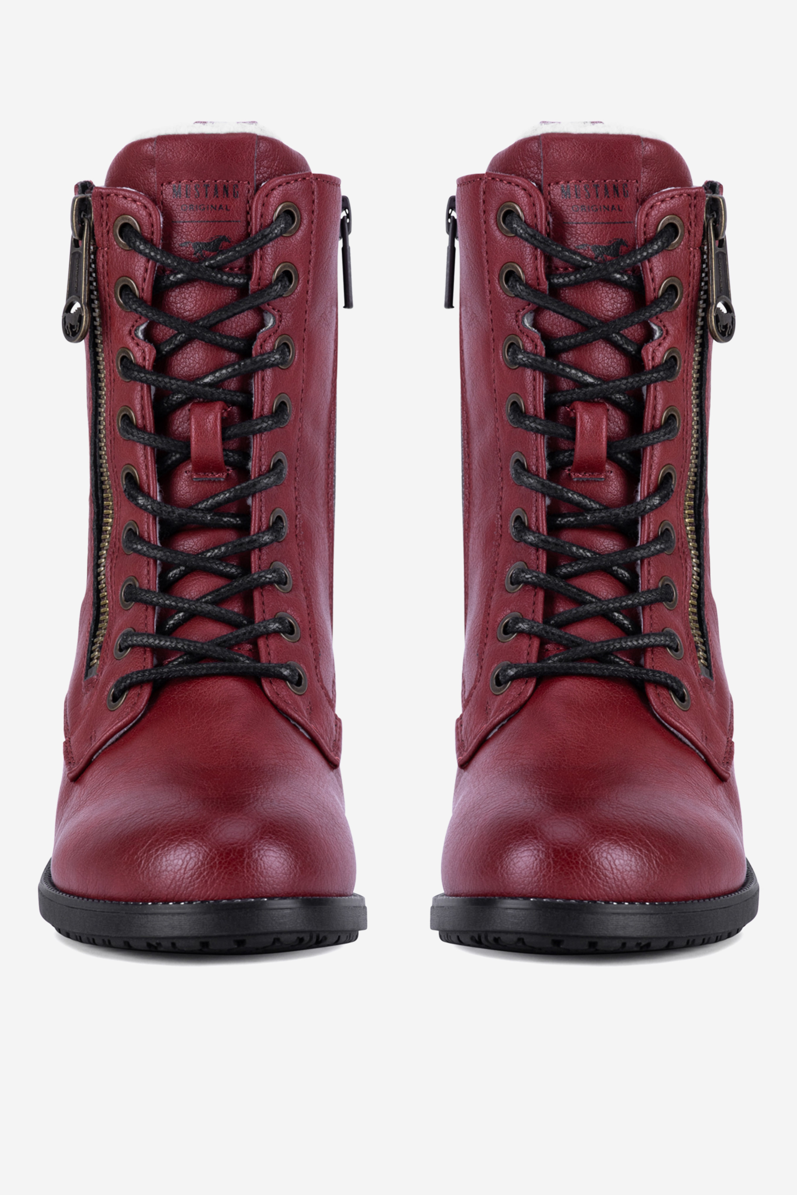 Gležnjarji z vezalkami Rdeča