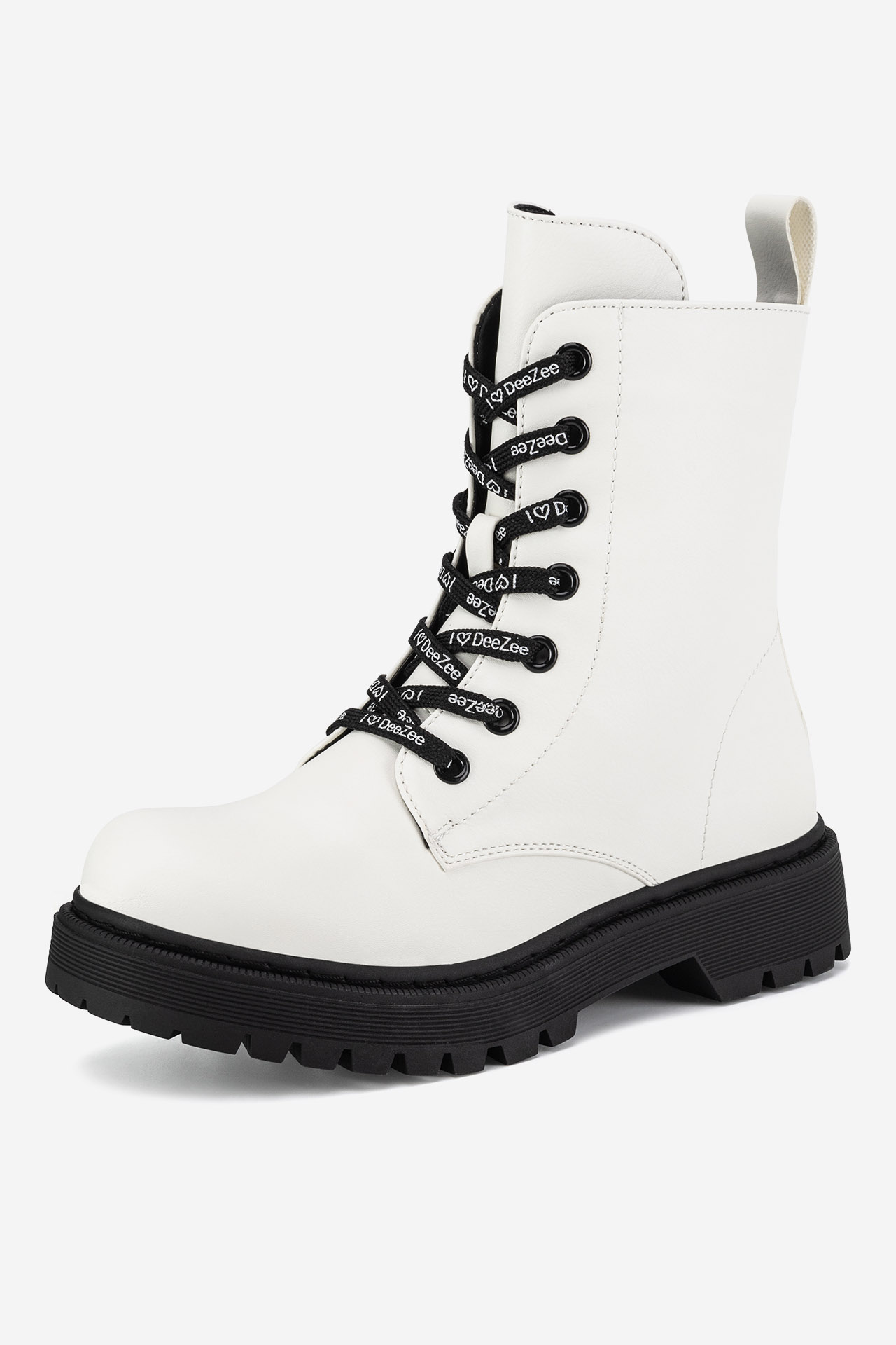 Gležnjarji z vezalkami Bela