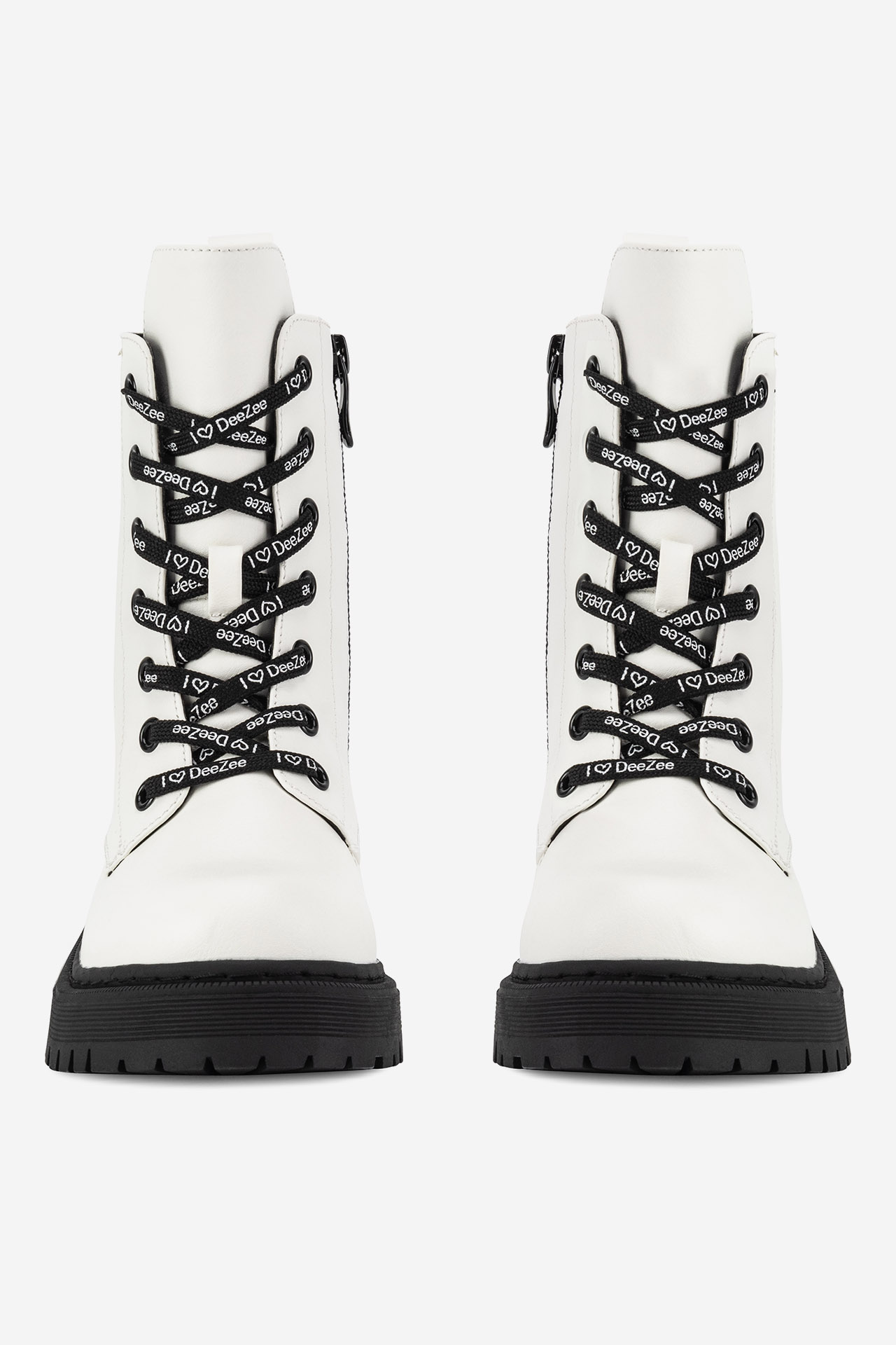 Gležnjarji z vezalkami Bela