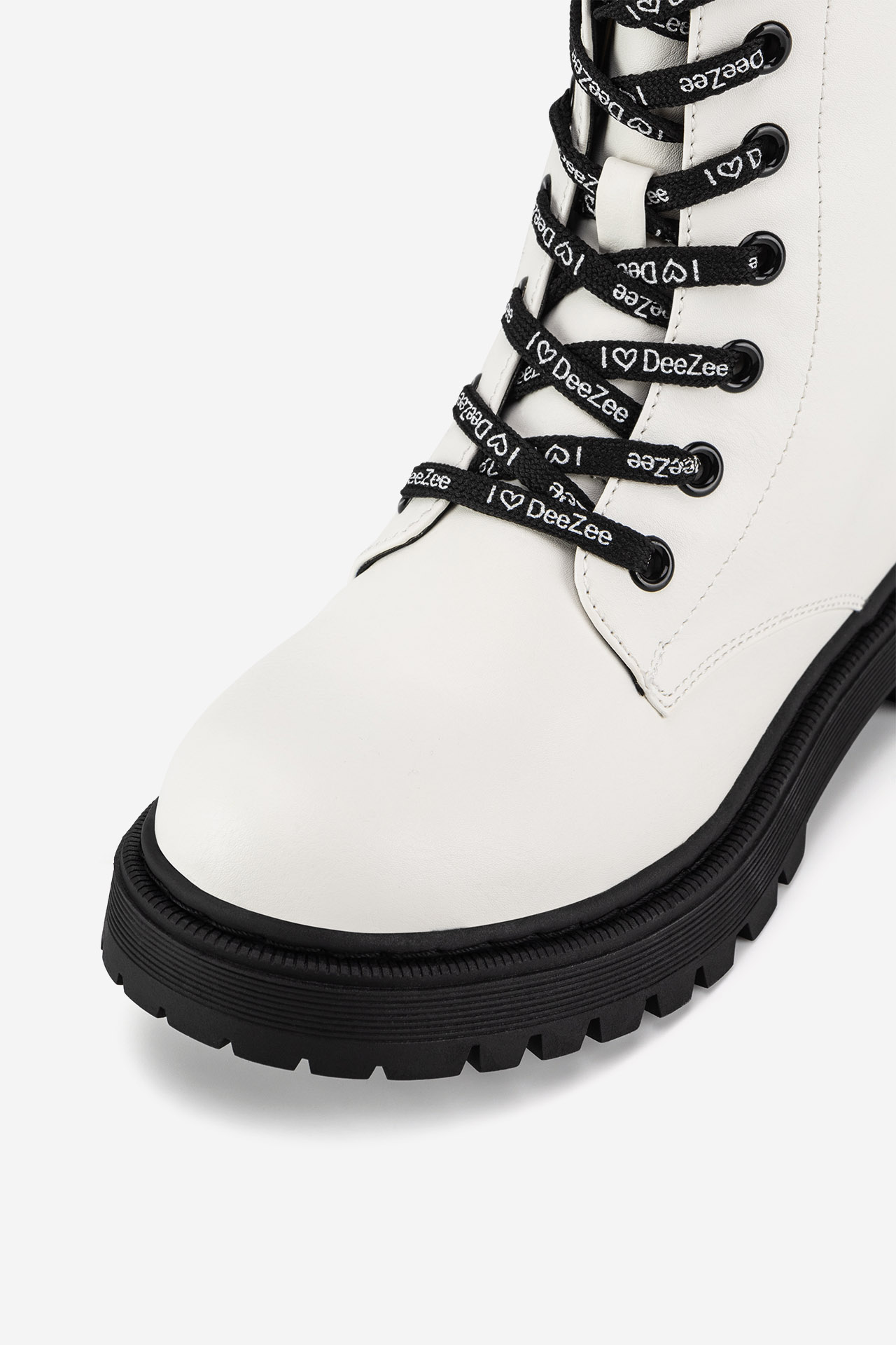 Gležnjarji z vezalkami Bela