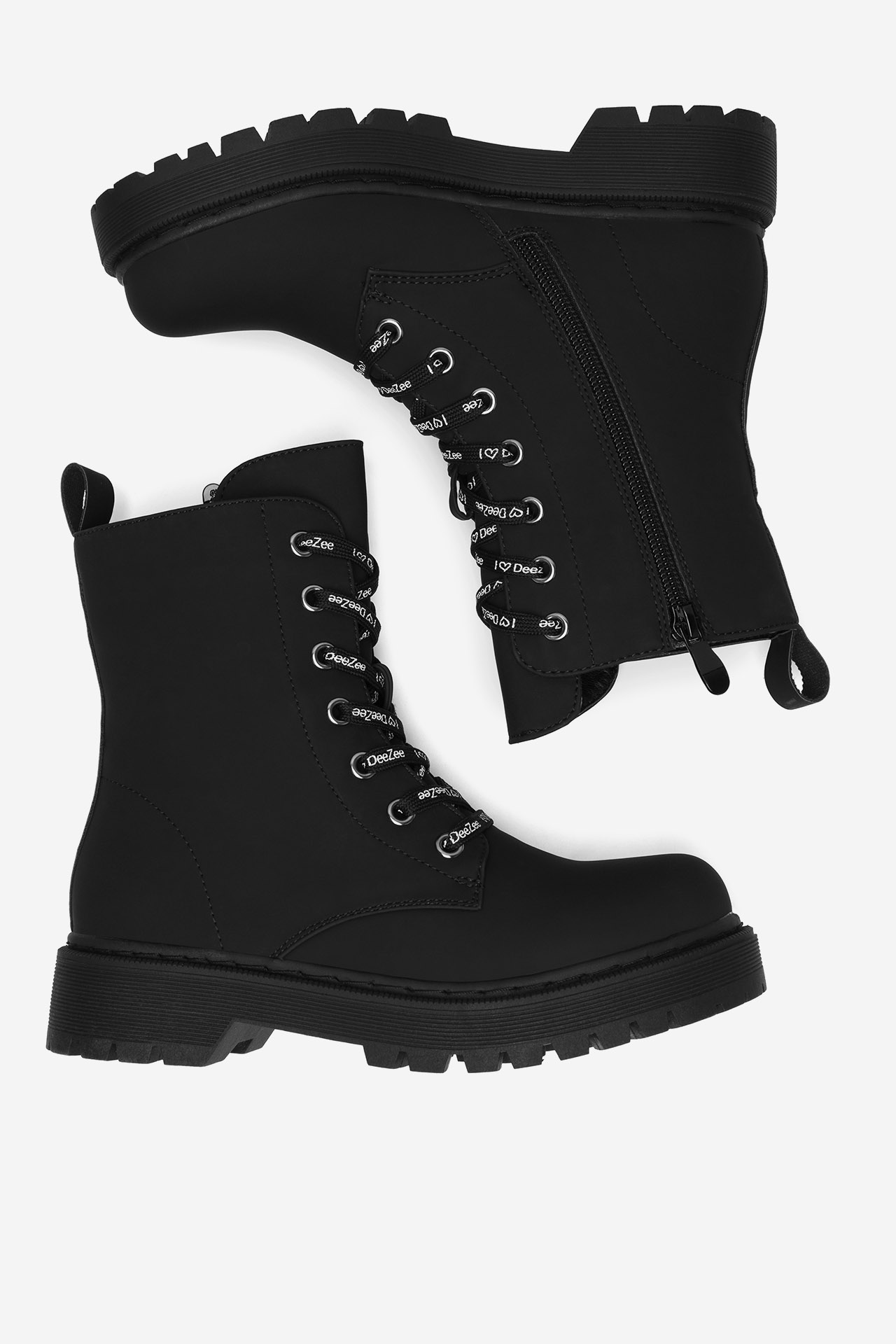 Gležnjarji z vezalkami Črna