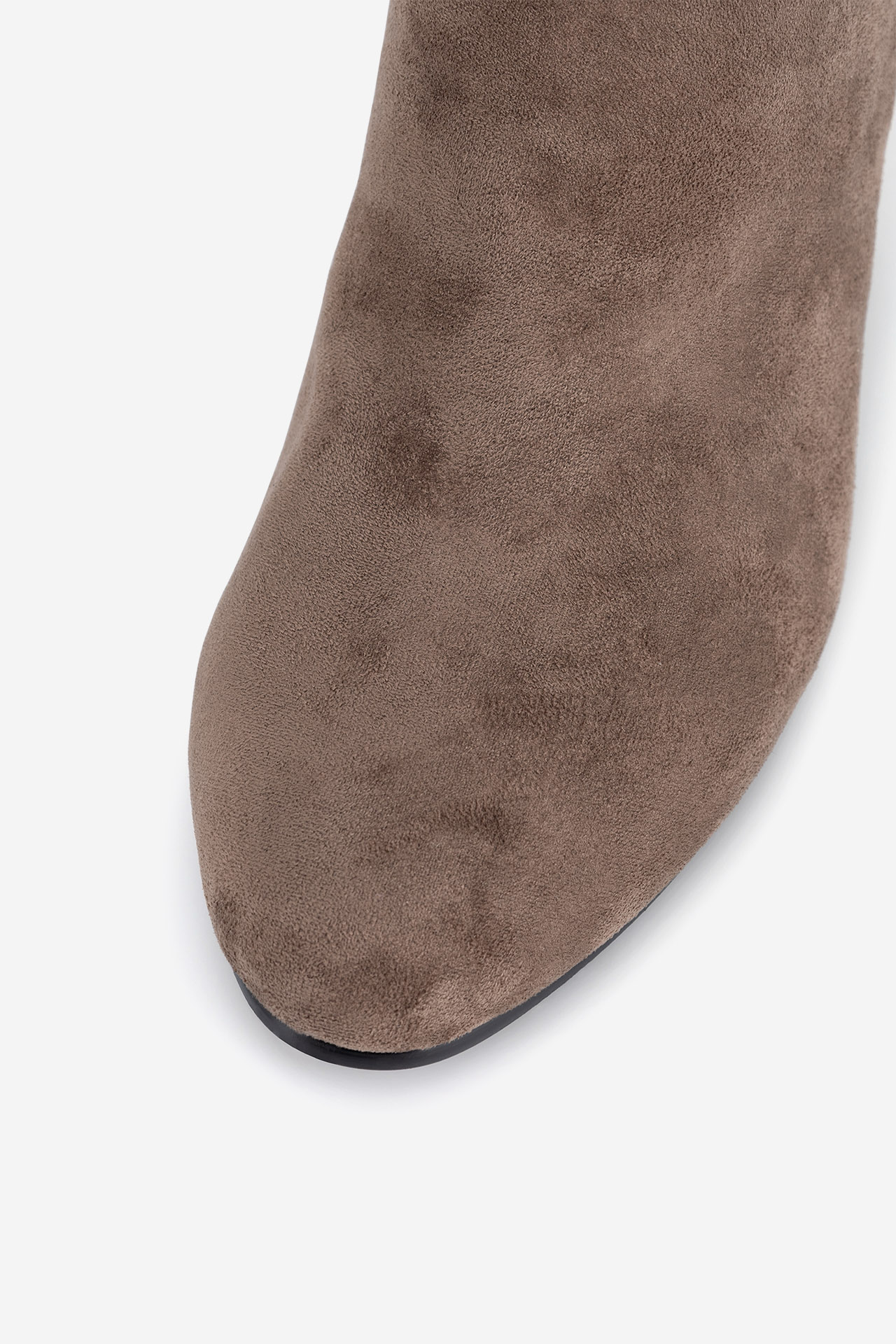 Kotníková obuv TMAVĚ BÉŽOVÁ