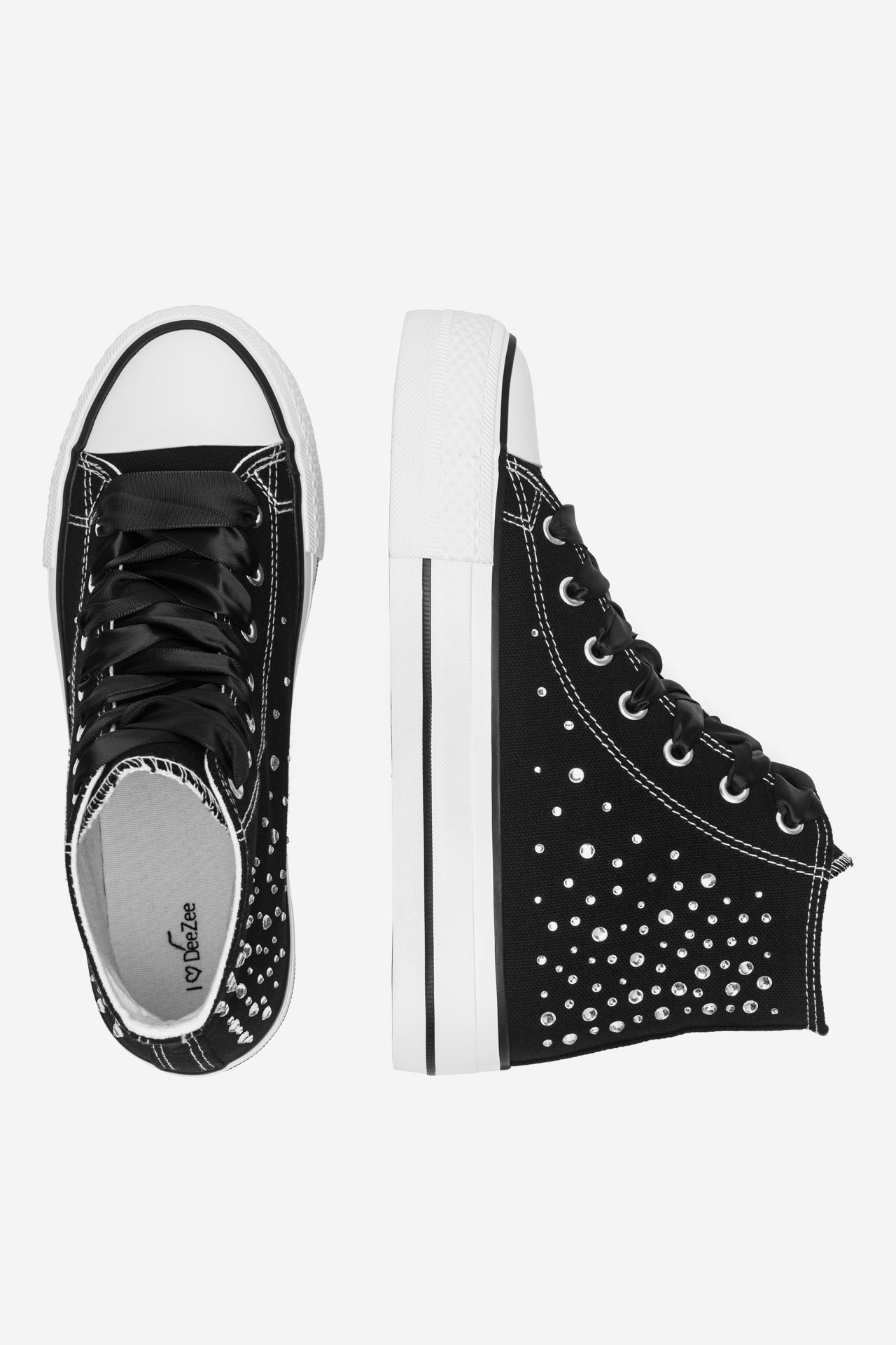 Platnene superge Črna